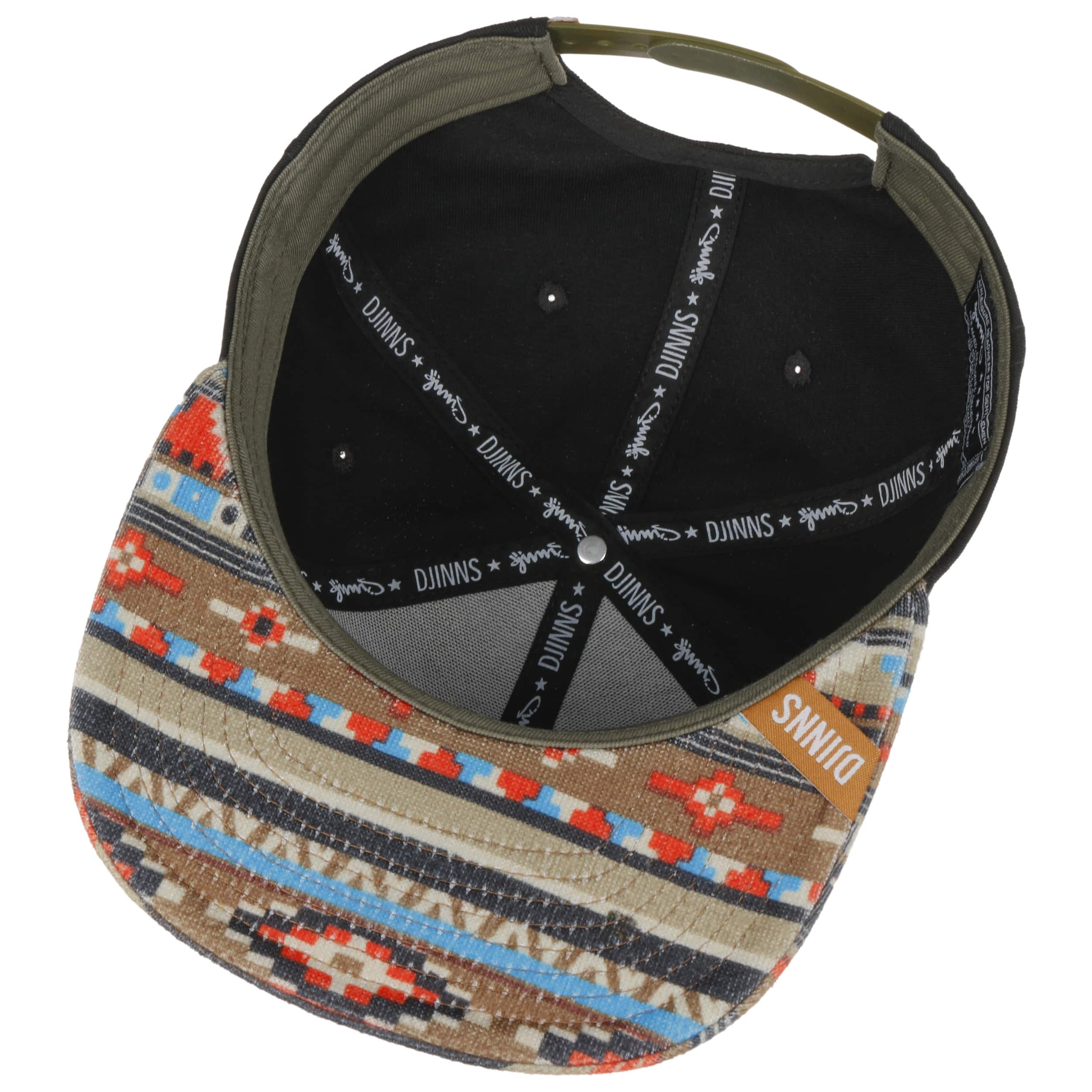 Djinns 6 Panel Snapback Deconstructed Aztek black Colour Basecap Kappe Mütze Hat