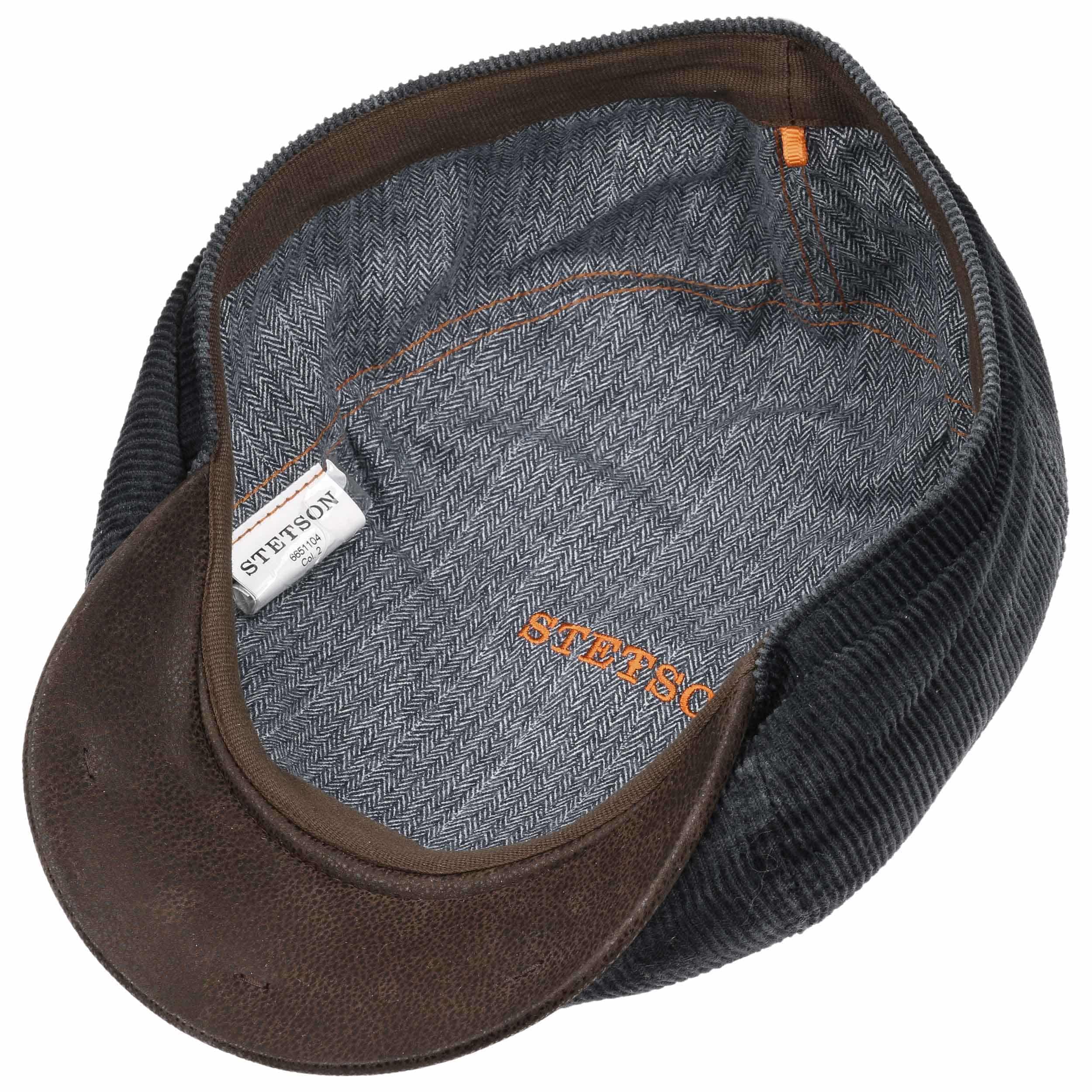 6-Panel Corduroy Flat Cap by Stetson - 65,00