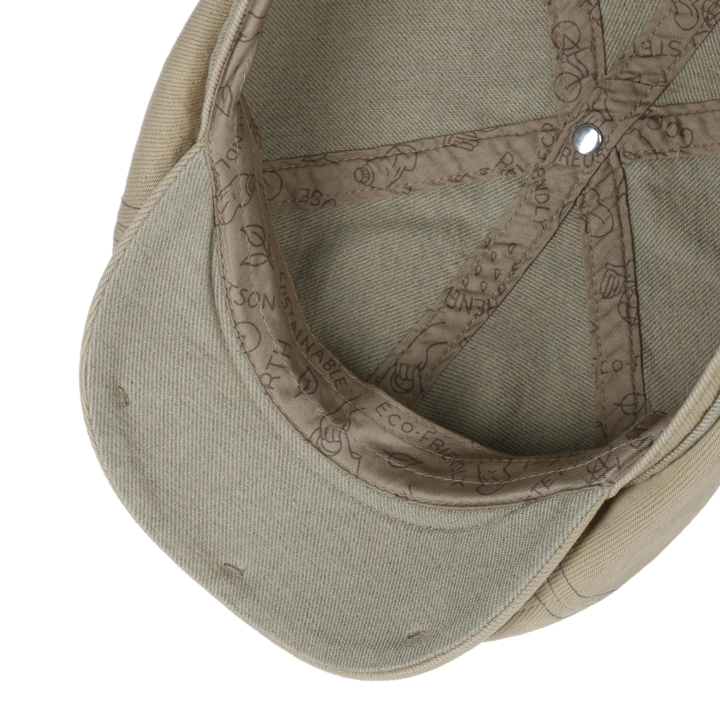 6 Panel Sustainable Cotton Flat Cap by Stetson - 82,95