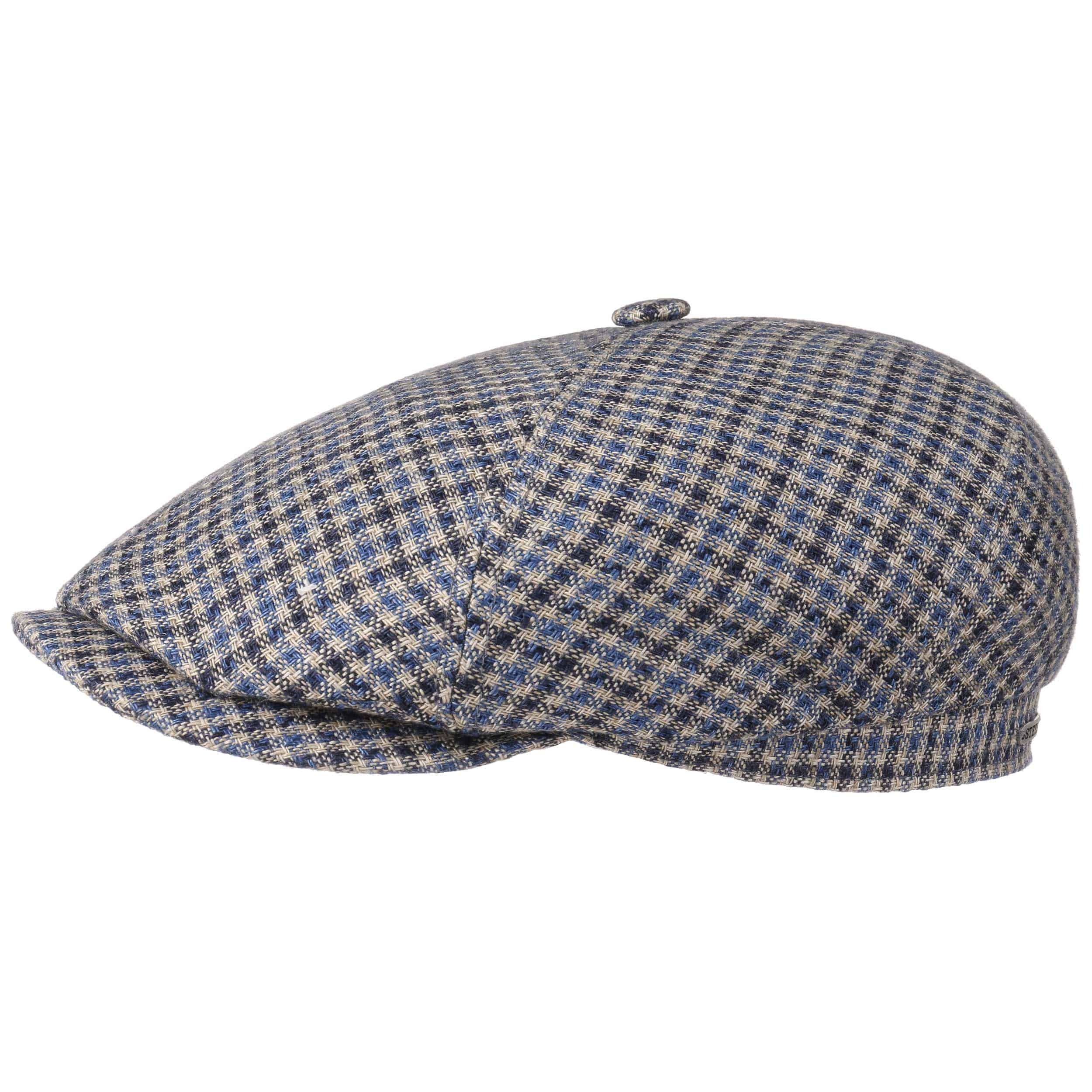 6 panel varysburg check flat cap