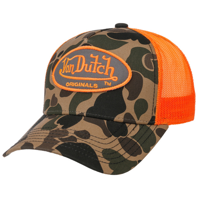 Rare Design Von Dutch Trucker Mesh Camo Snapback Hat Cap One top Size