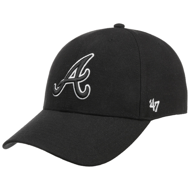 MVP Atlanta Braves schwarz 47 Brand Snapback Cap weiß 