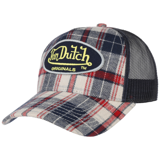 von dutch plaid hat