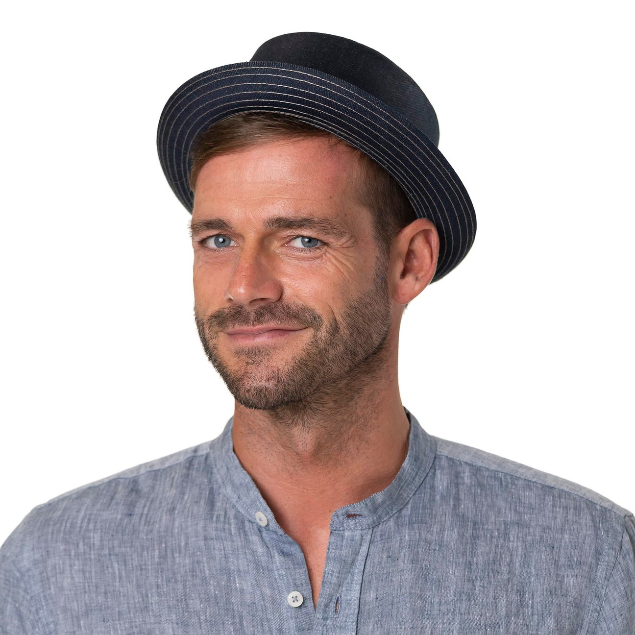 Classic Band Pork Pie Stoffen Hoed by Stetson - € 59,00