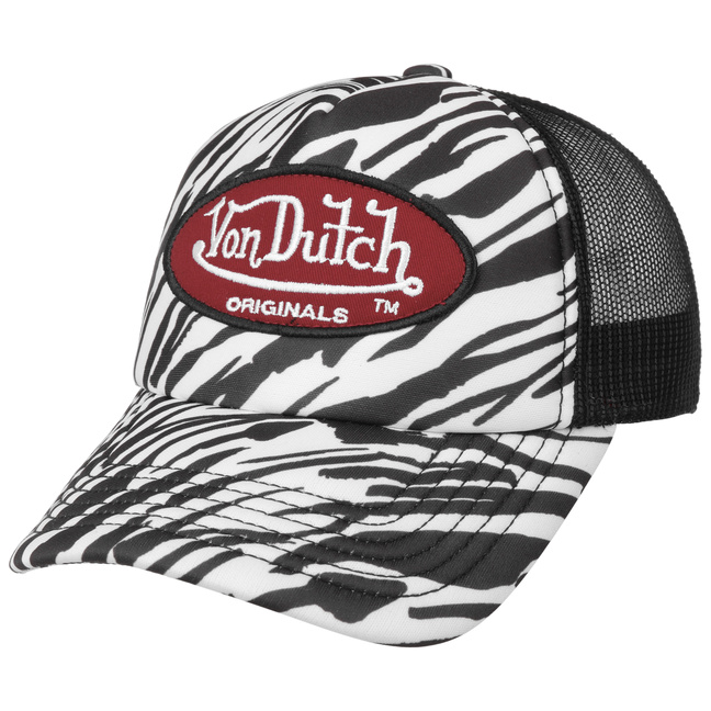 Tampa Oval Patch Zebra Trucker Cap by Von Dutch - 32,95 €