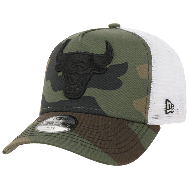 camo bulls hat