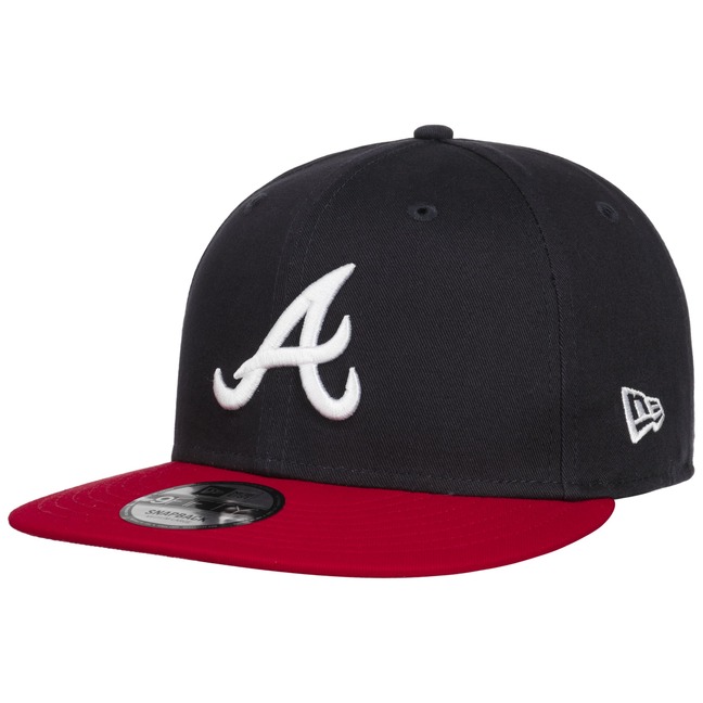 Men's New Era White/Navy Atlanta Braves Retro Title 9FIFTY Snapback Hat