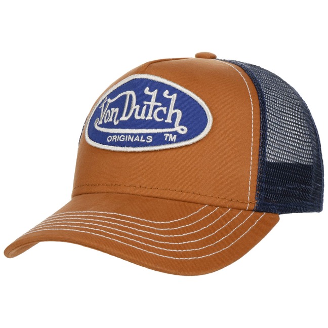 Boston Oval Patch Trucker Cap by Von Dutch