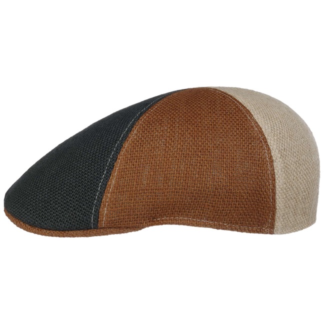 Patchwork Jute Flat Cap by McBURN 72,95