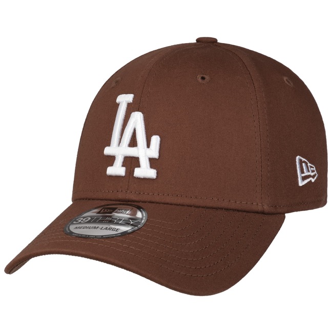 New Era Men League Essential 39Thirty Los Angeles Dodgers, Black,  Medium/Large