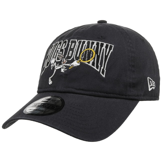 ニューエラ×ルーニー・テューンズ　Bugs Bunny 9TWENTY　ブラック Looney Tunes Bugs Bunny Black 9TWENTY Adjustable Hat – New