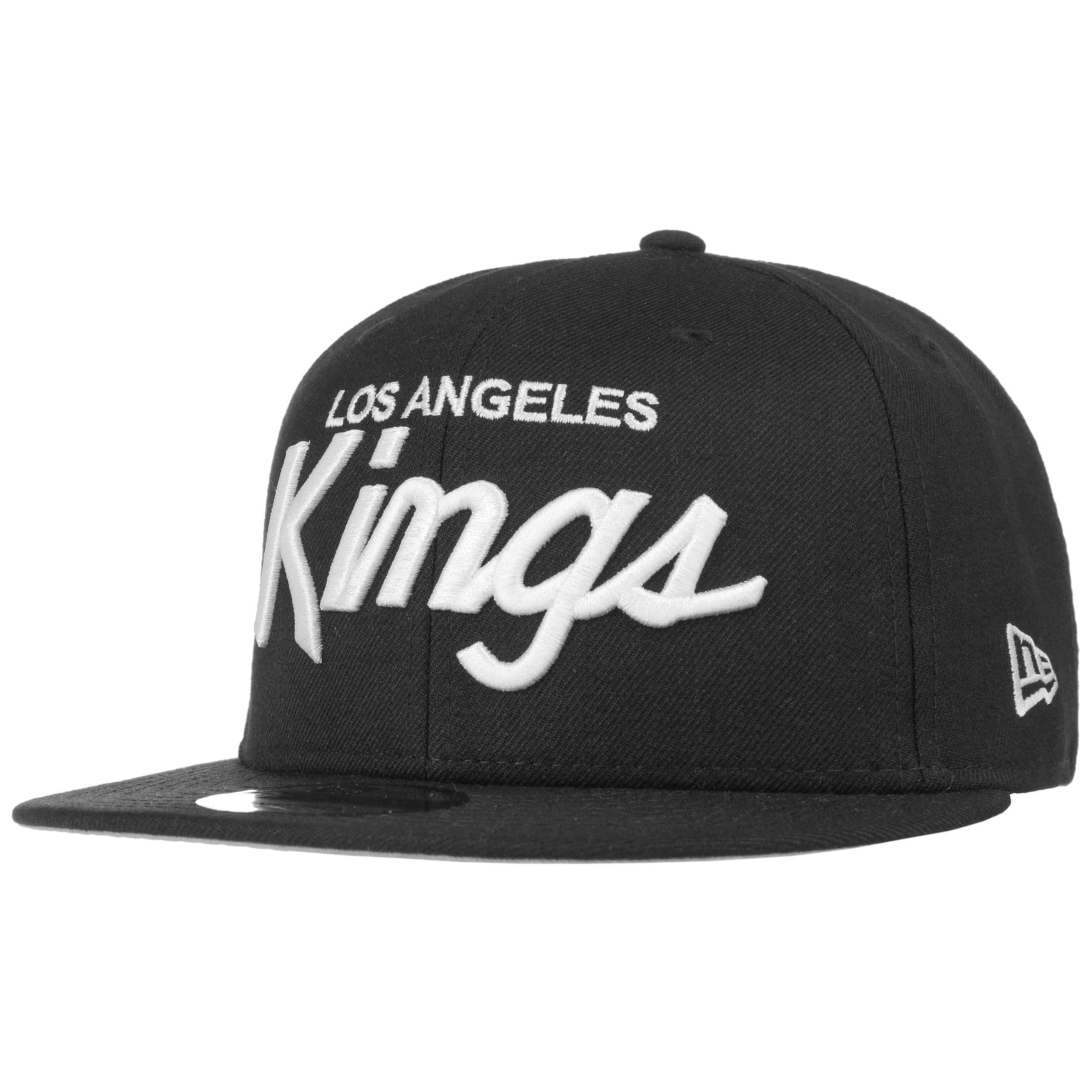 New Era, Accessories, New Era 9fifty Snapback La Kings Hockey Los Angeles  Grayblack Retro Vintage Logo