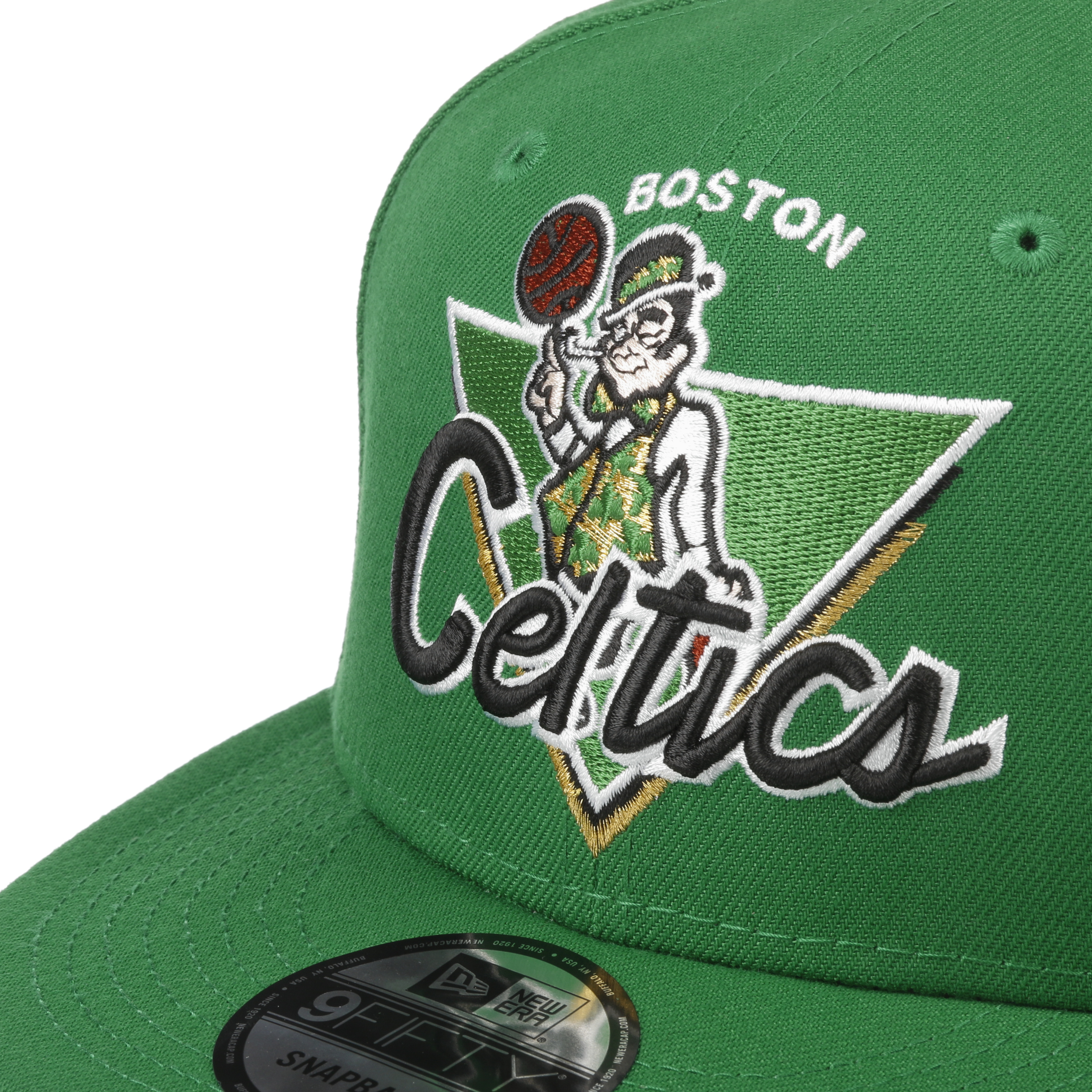 VINTAGE Boston Celtics Hat Cap Mens 7 Green White New Era Fitted Wool USA