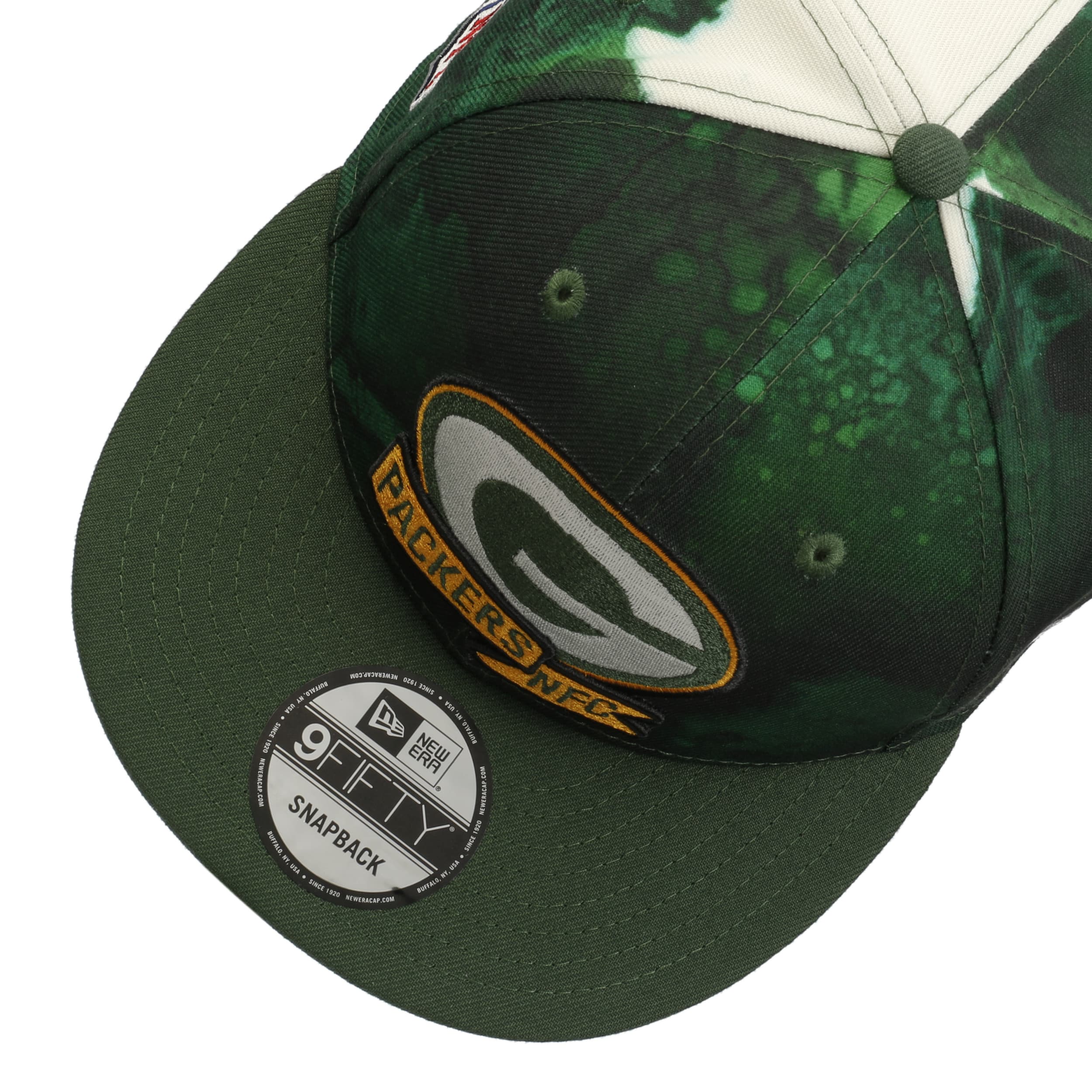 Green Bay Packers Vintage Style Fitted Hat by New store ERA: Cheese Head: NFL: NFC