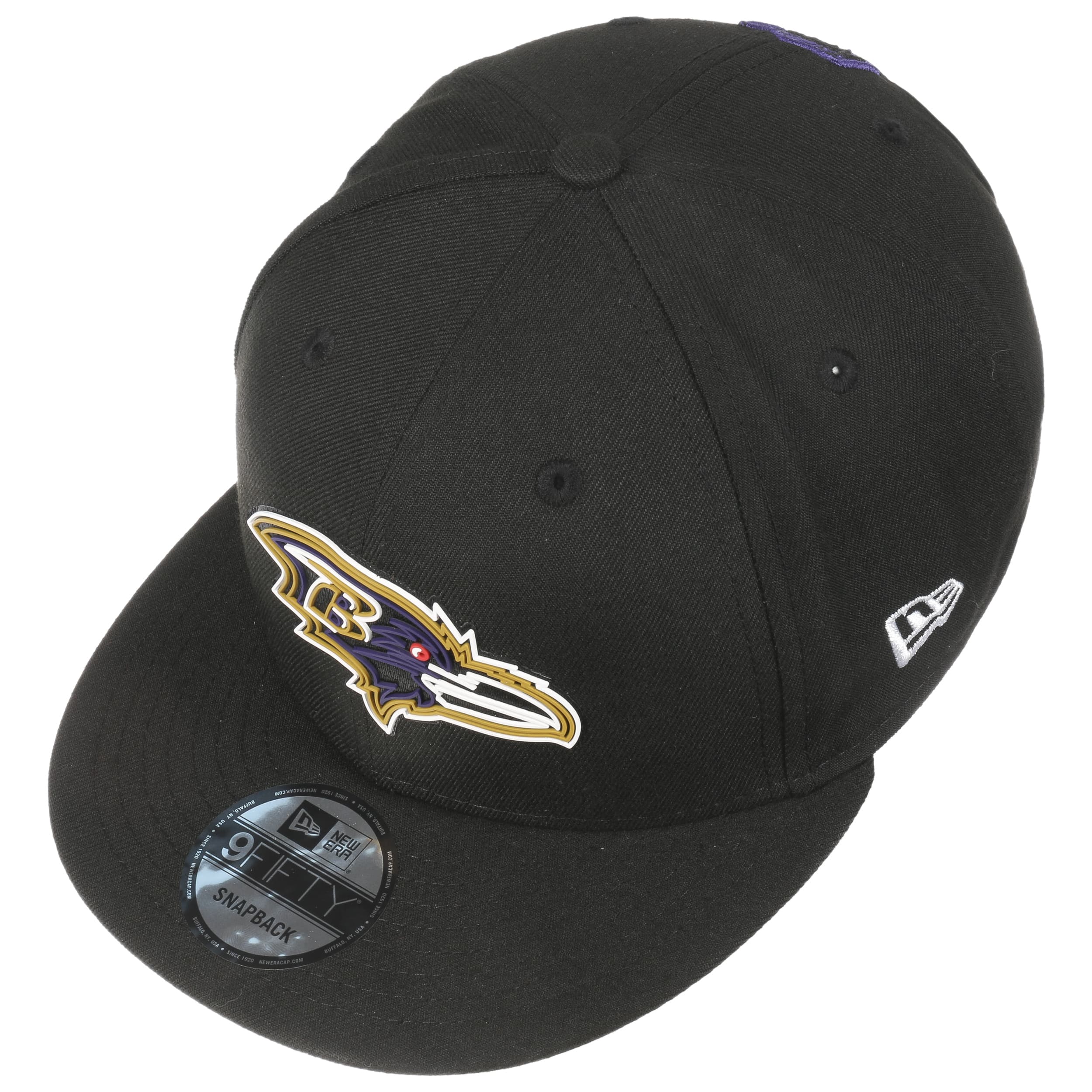 Men's New Era Baltimore Ravens Whiteout Golfer 9FIFTY Snapback Hat