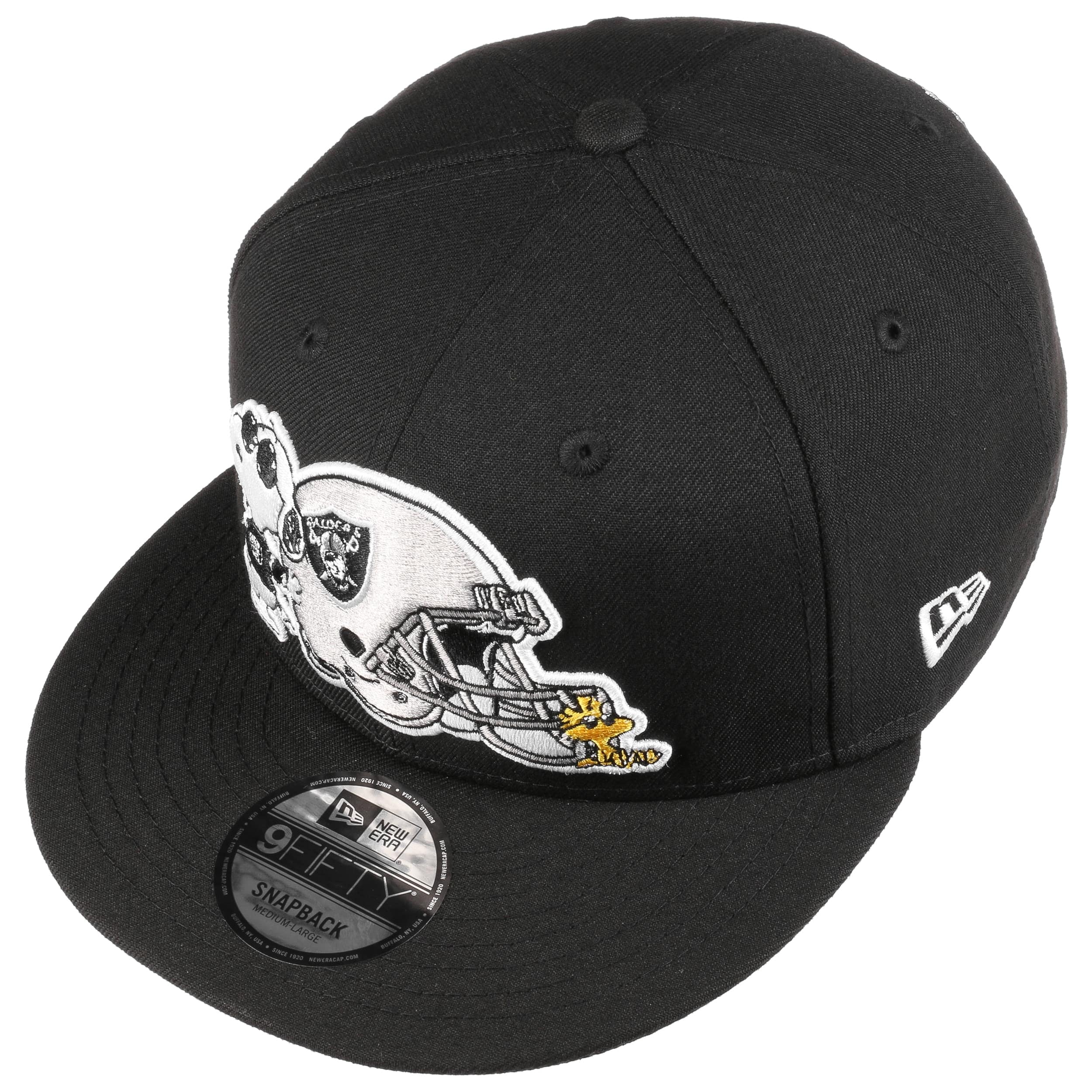 9Fifty Peanuts NFL Raiders Cap by New Era --> Shop Hats