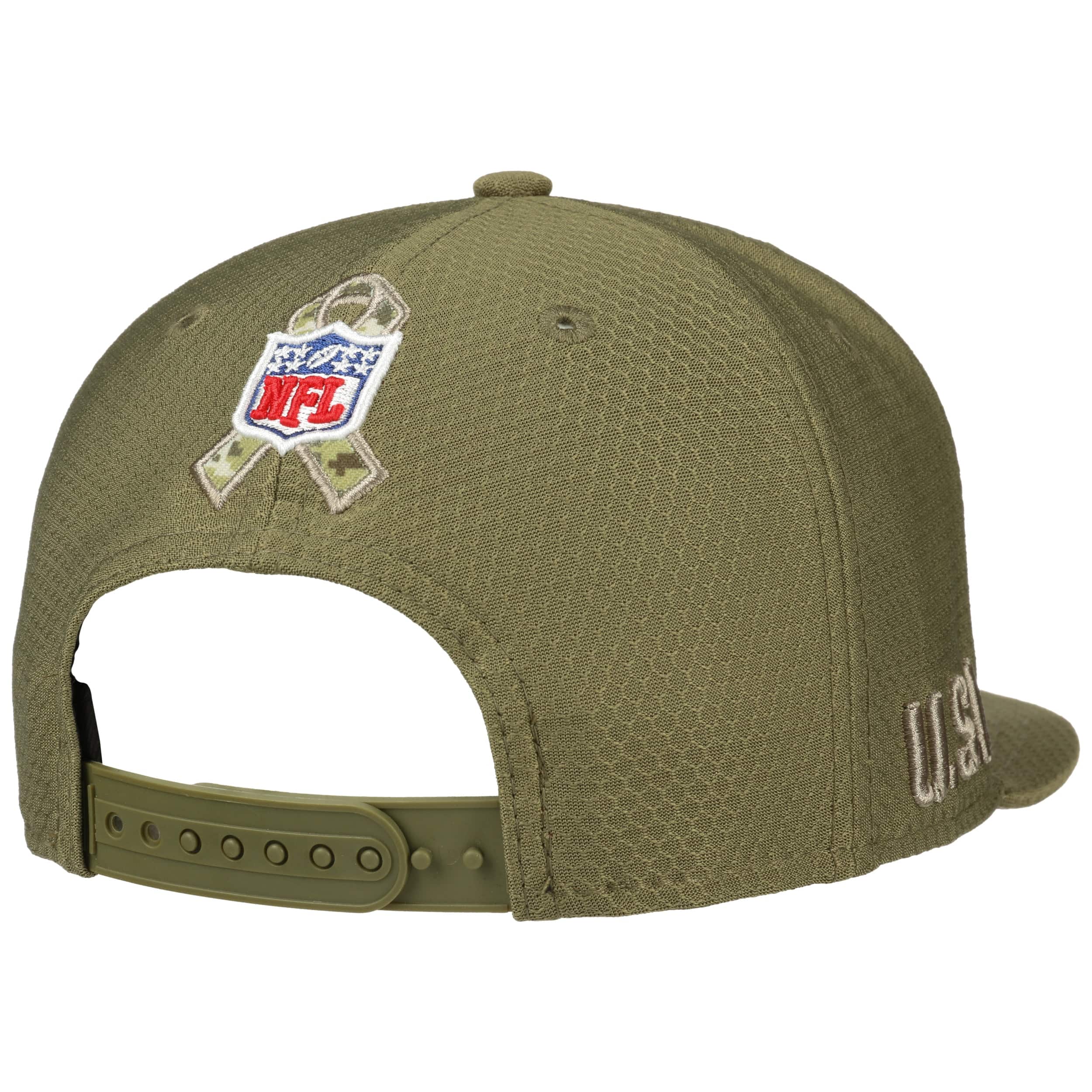 Philadelphia Eagles 2019 SALUTE-TO-SERVICE Olive Fitted Hat