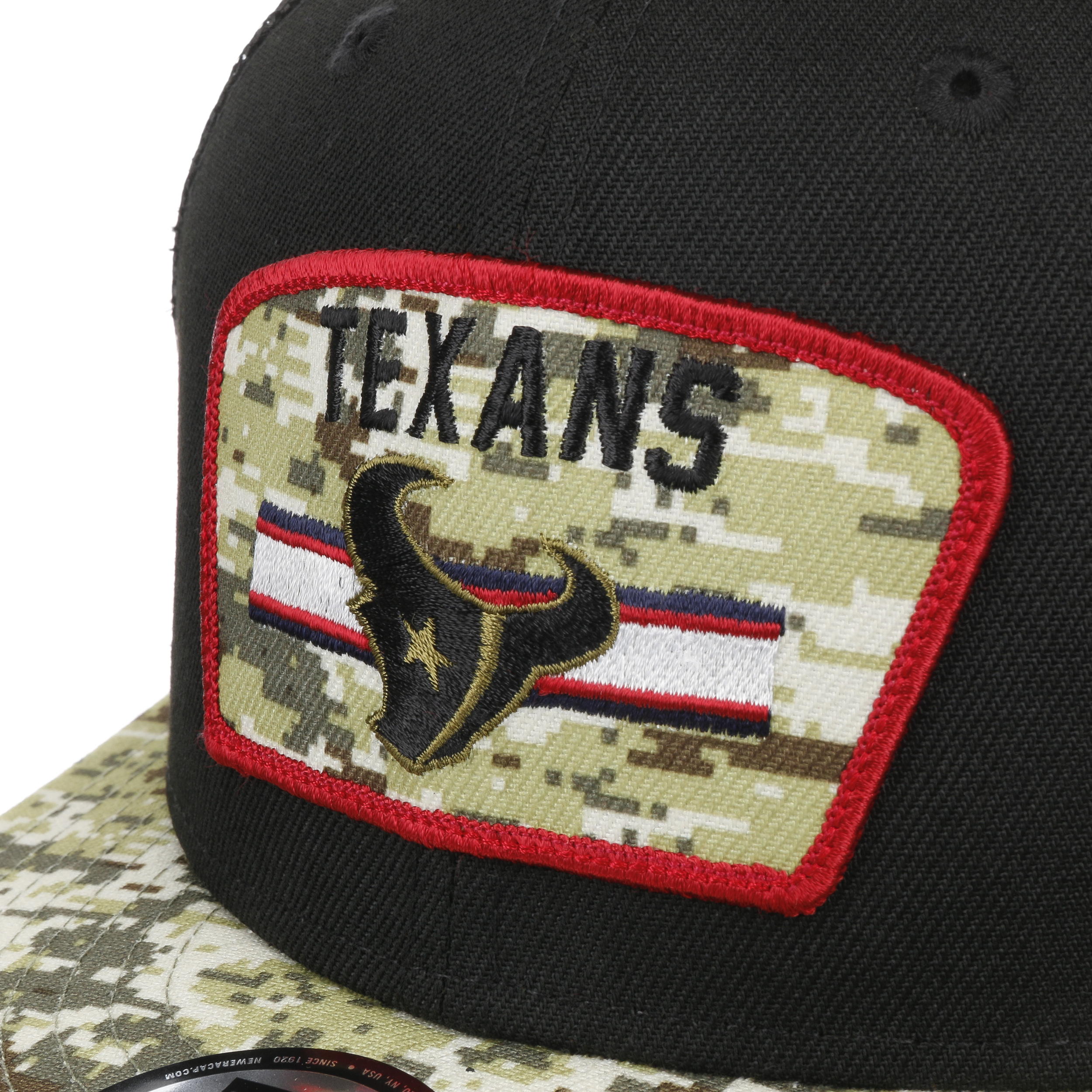 NWT Houston Texans Salute to Service Fitted Hat 7 Cap NFL Football Military