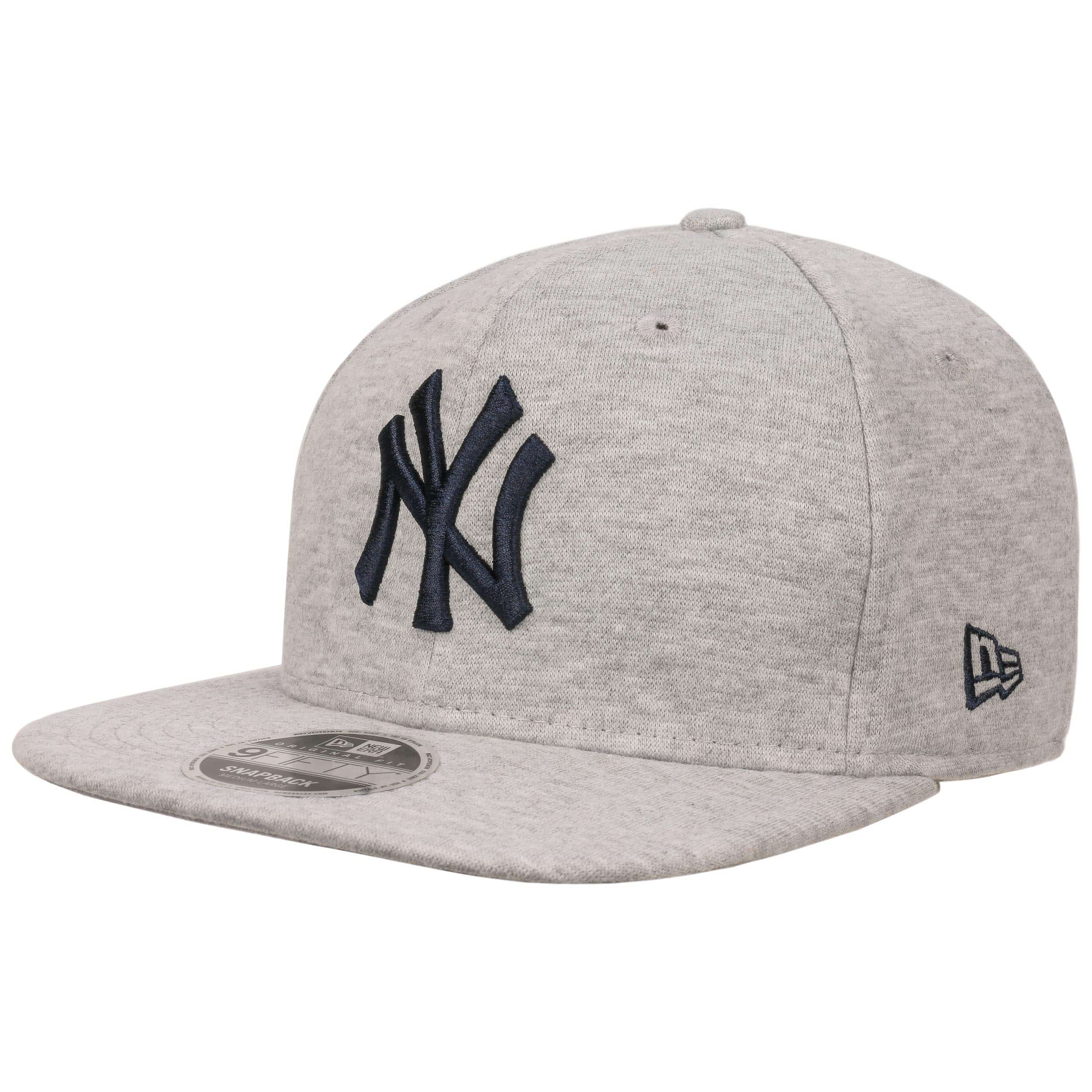 NJ (New Jersey) Baseball Cap Light Grey