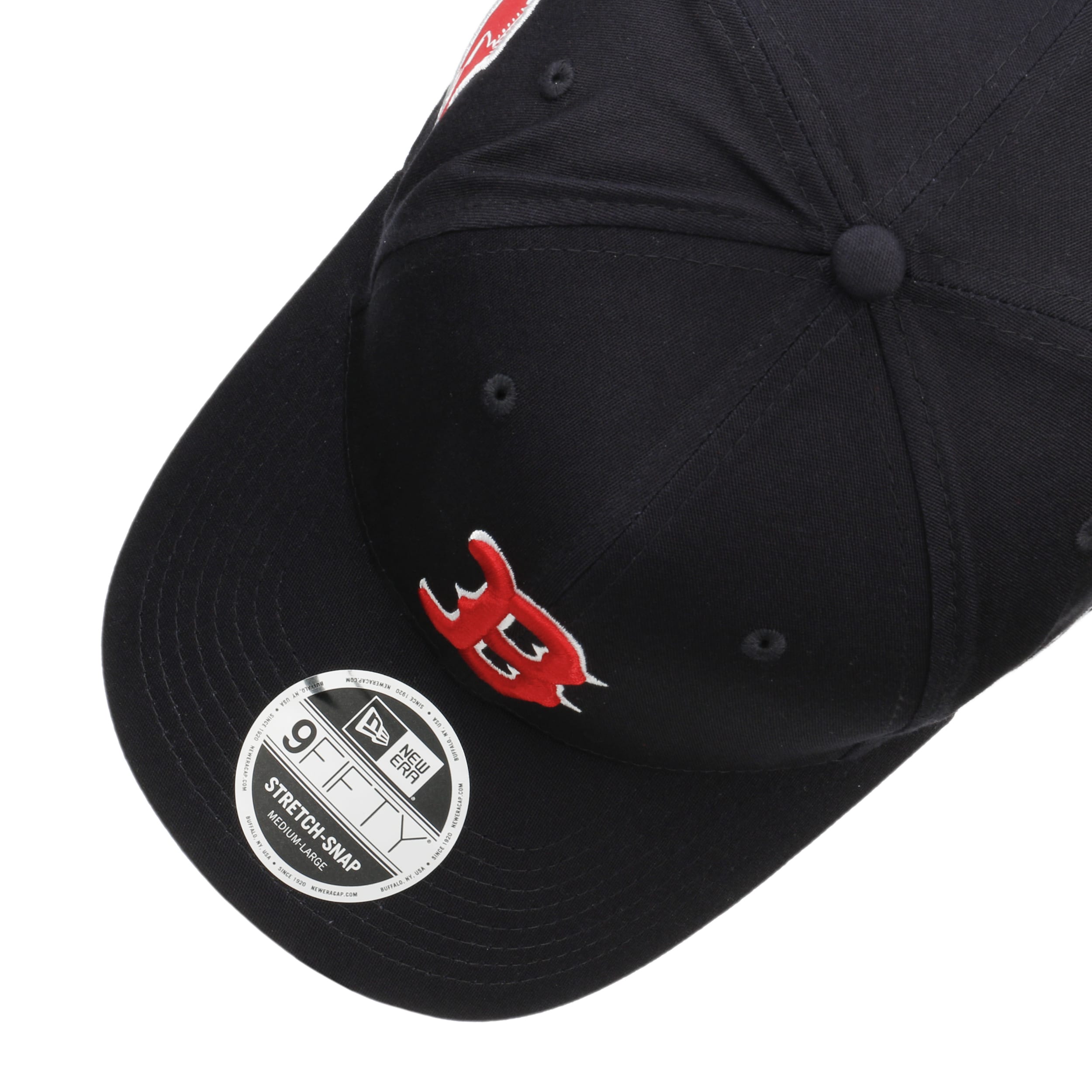 Boston Red Sox New Era 950 Black Stretch Snapback Cap