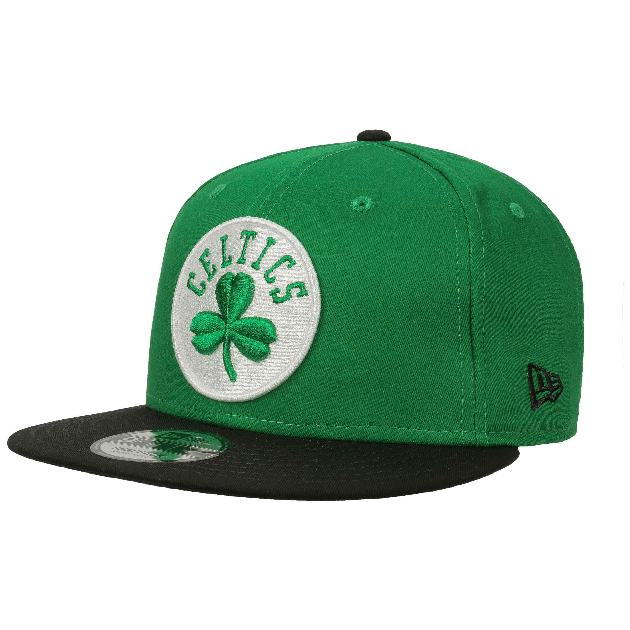 Boston Shamrocks Hats: Ivory/Green Snapback Flat Bill Hat