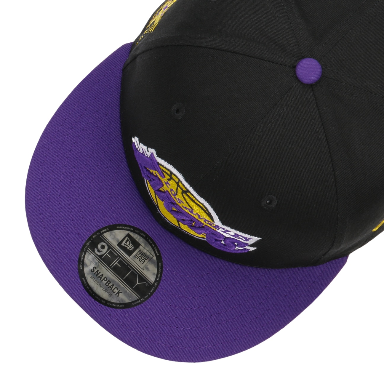New Era Los Angeles Lakers 9FIFTY Black Snapback Hat