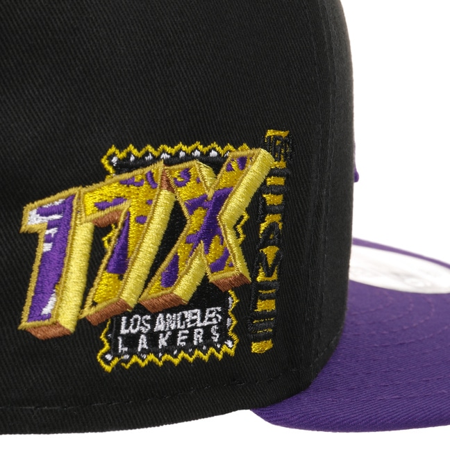 New Era Flat Brim 9FIFTY Patch Los Angeles Lakers NBA Purple Snapback Cap