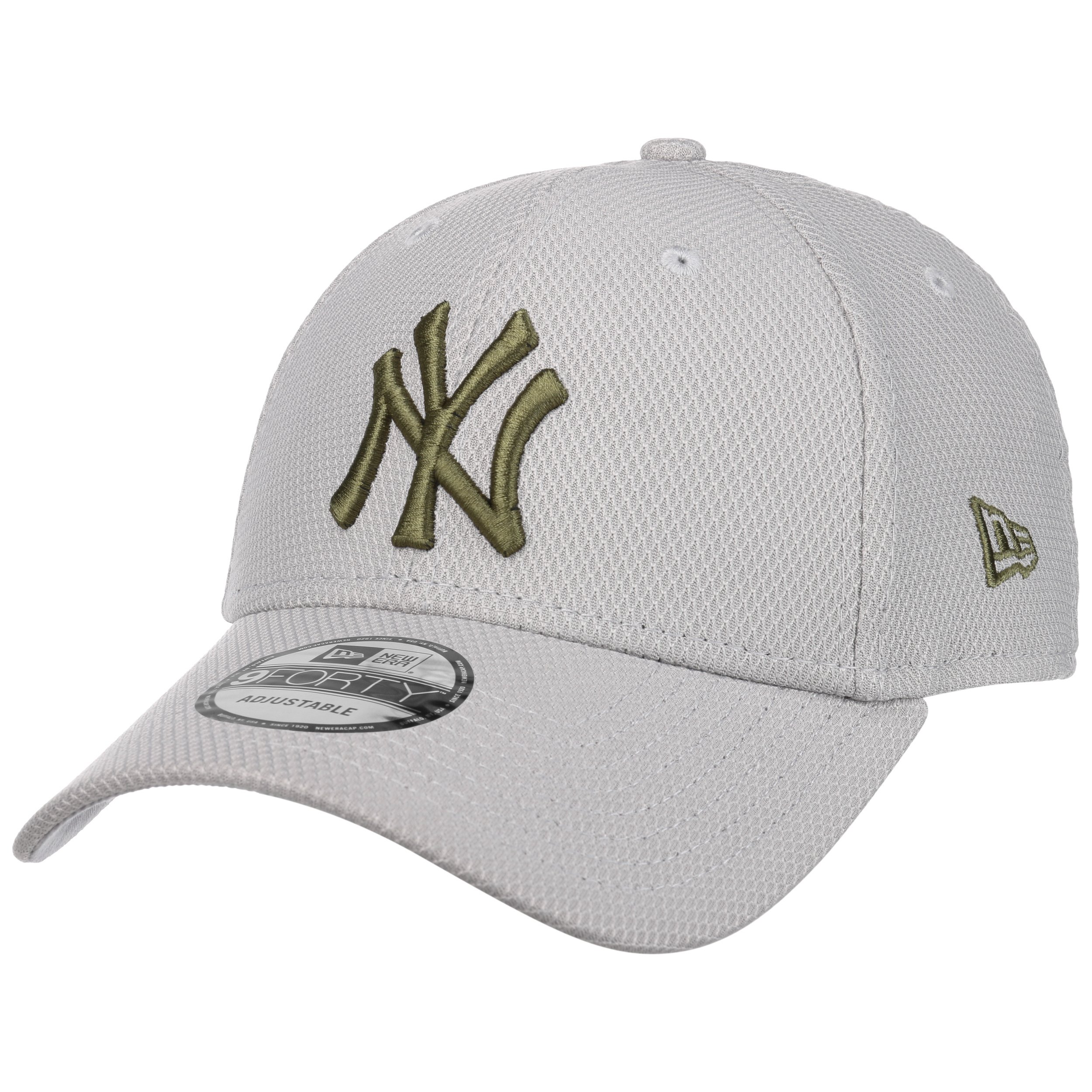 New Era Flat Brim Orange Logo 9FIFTY League Essential New York Yankees MLB  Beige Snapback Cap