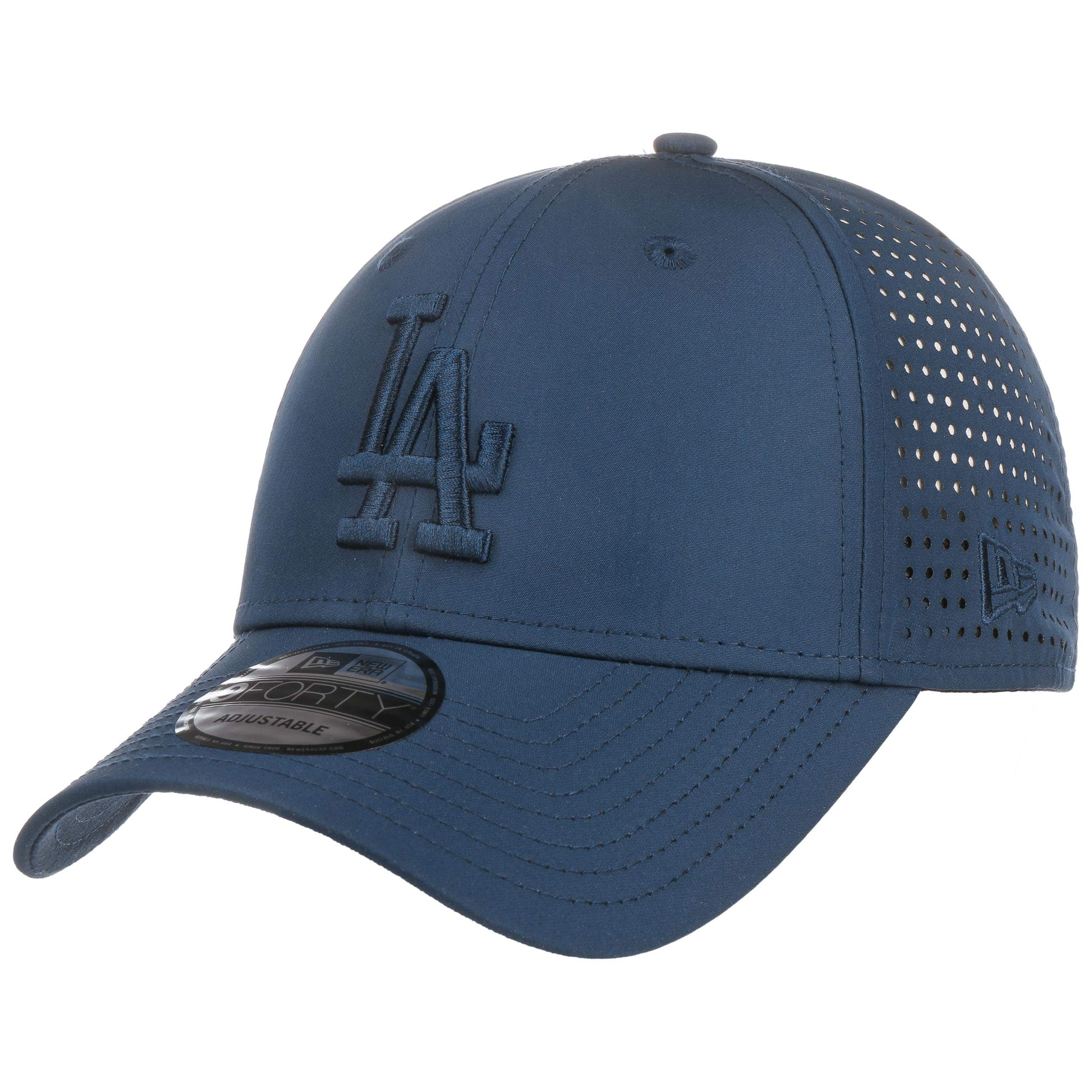 New Era Curved Brim Blue Logo 9FORTY Jersey Essential Los Angeles Dodgers MLB  Navy Blue Adjustable Cap