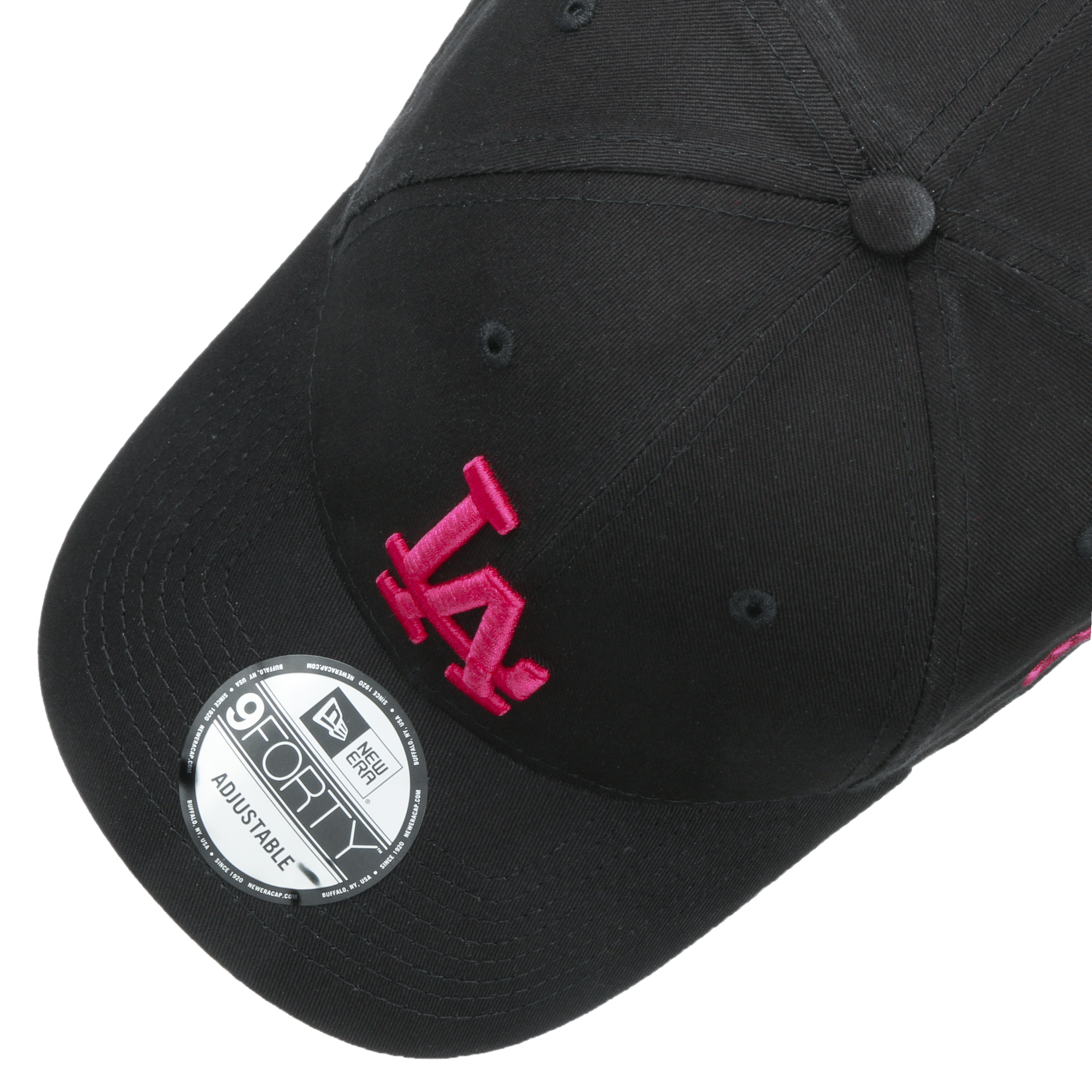 new era cap black red