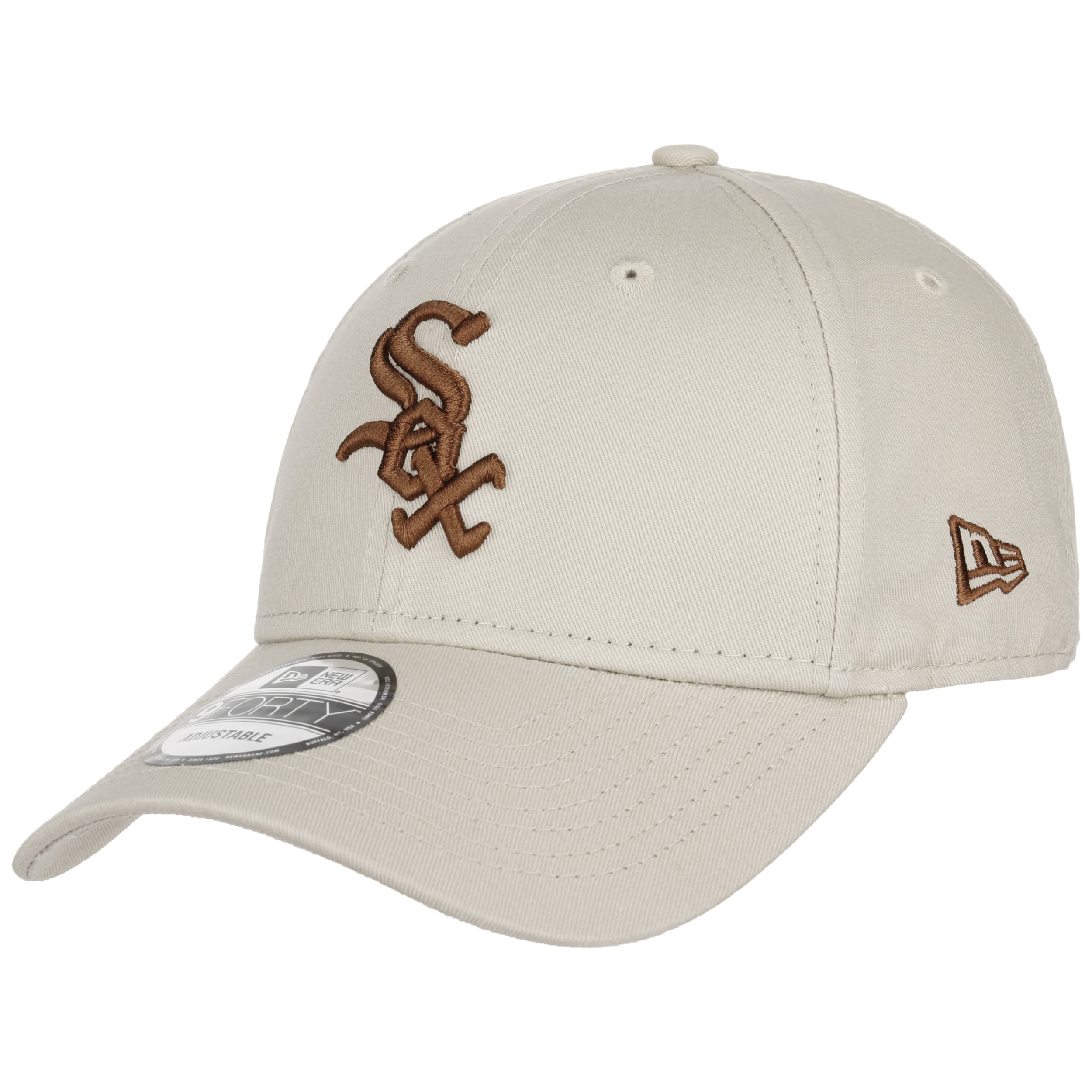 ◆EMIS◆ WHITE STITCH BALL CAPKHAKI BEIGE m1037_1334578 9Forty MLB Essential White Sox Cap by New Era - 32,95 €