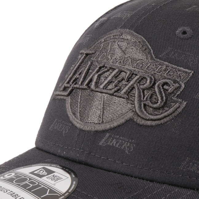 New Era - LA Lakers Metallic Logo 9FORTY Adjustable Cap - Grey