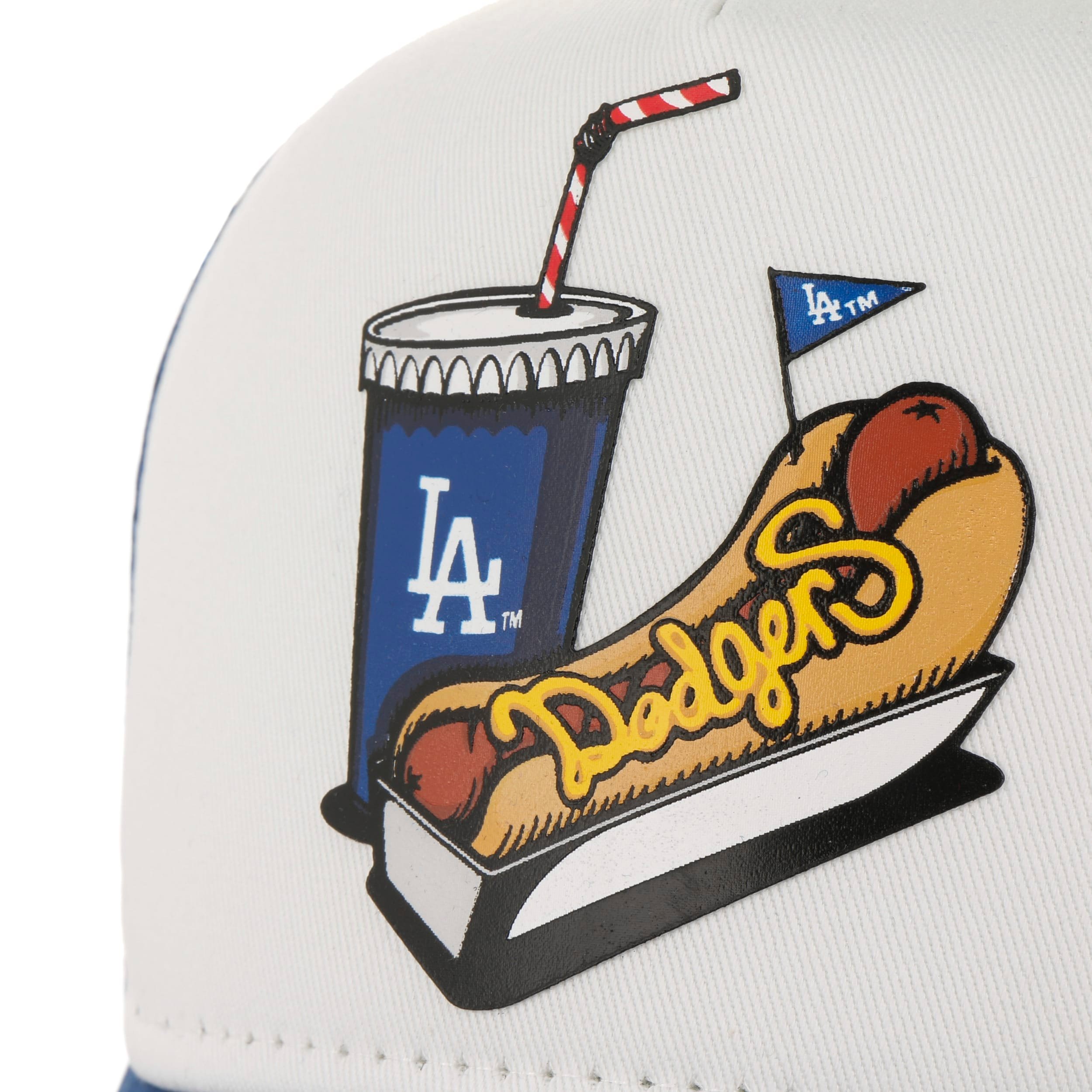Casquette New Era 9Forty Los Angeles Dodgers Stadium Food - Blanche, Taille Unique, 100% Coton - Neuf Avec étiquettes