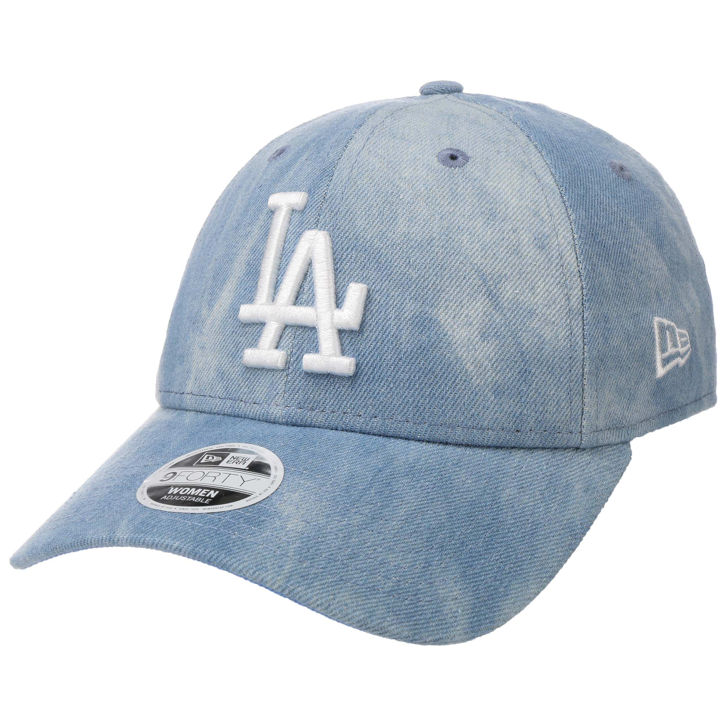 Blue New Era MLB LA Dodgers 9FORTY Side Patch Cap