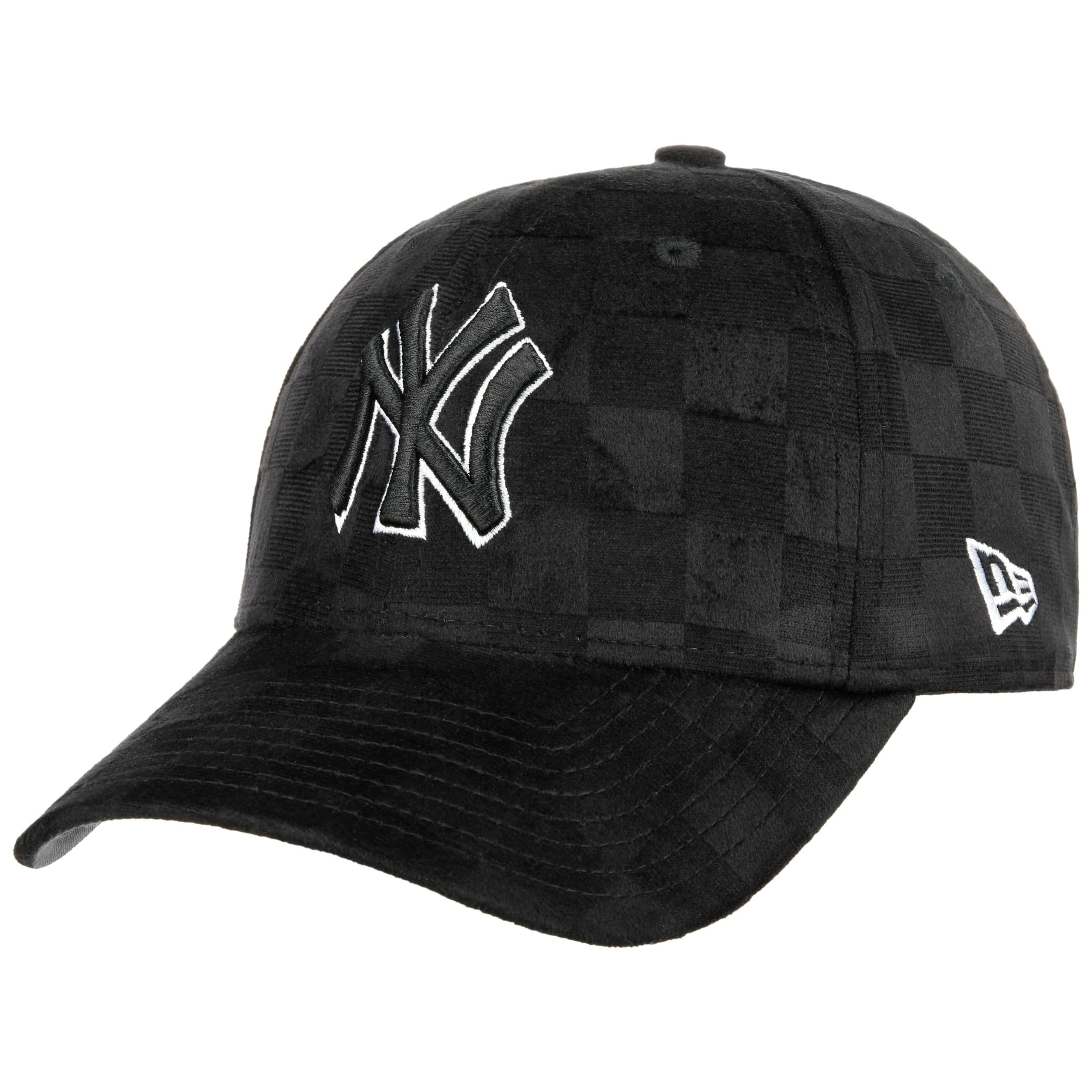 帽子 COMESANDGOES BLACK YANKEES CHECK CAP
