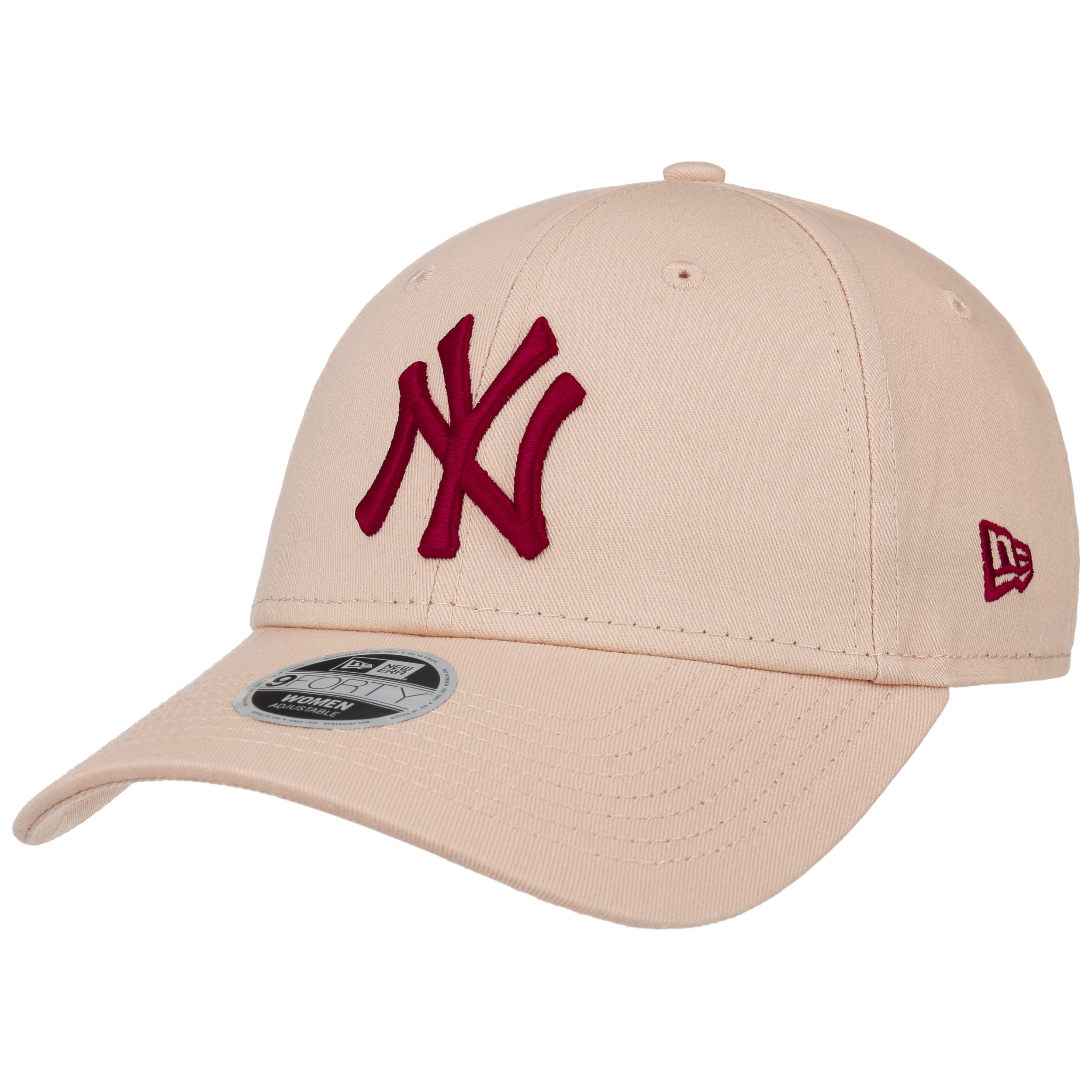 New Era Womens 9FORTY N.Y Maroon-Pink League Essential Yankees Baseball Cap