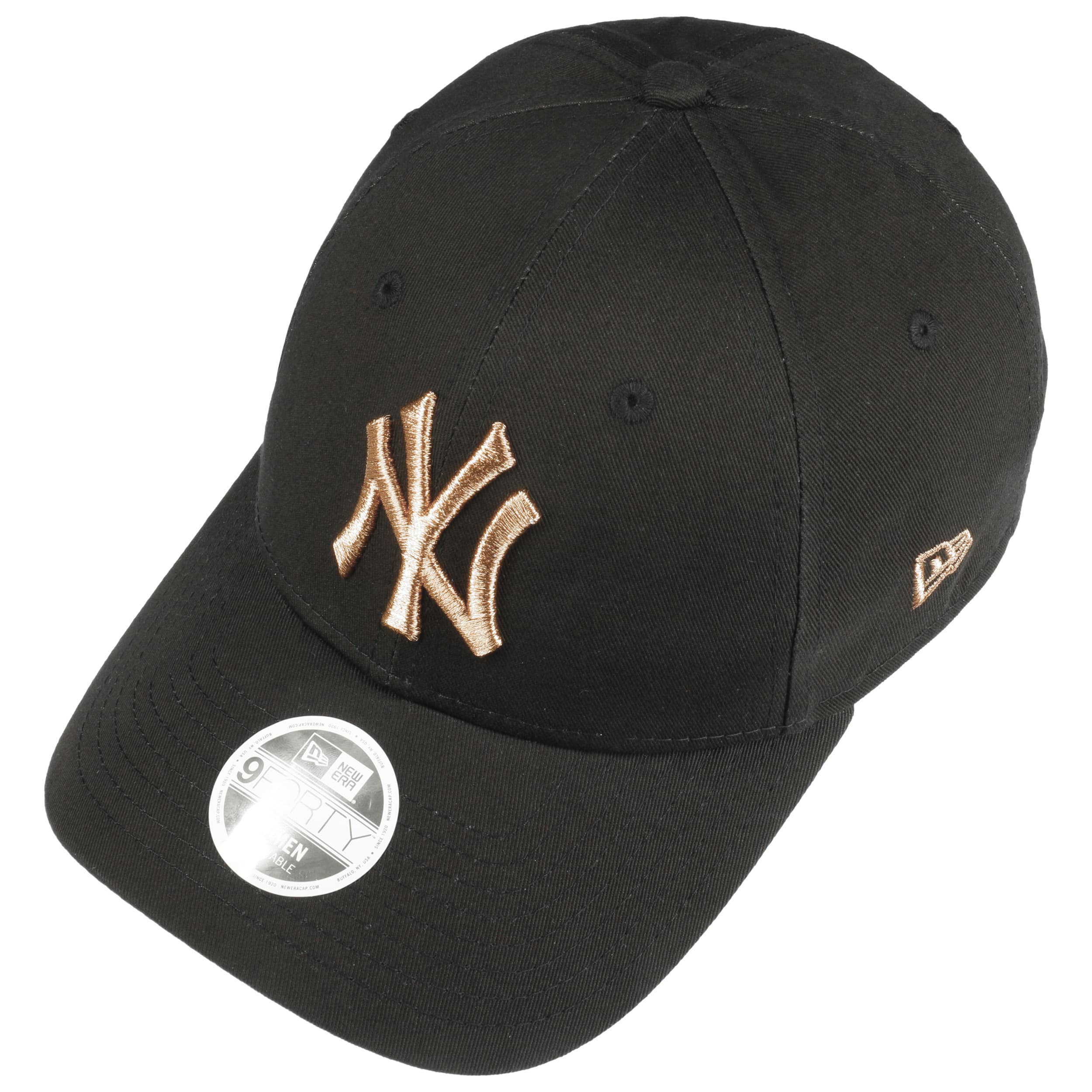 Women's baseball cap NY black - Wmn PU Cap 9Forty NY black New Era