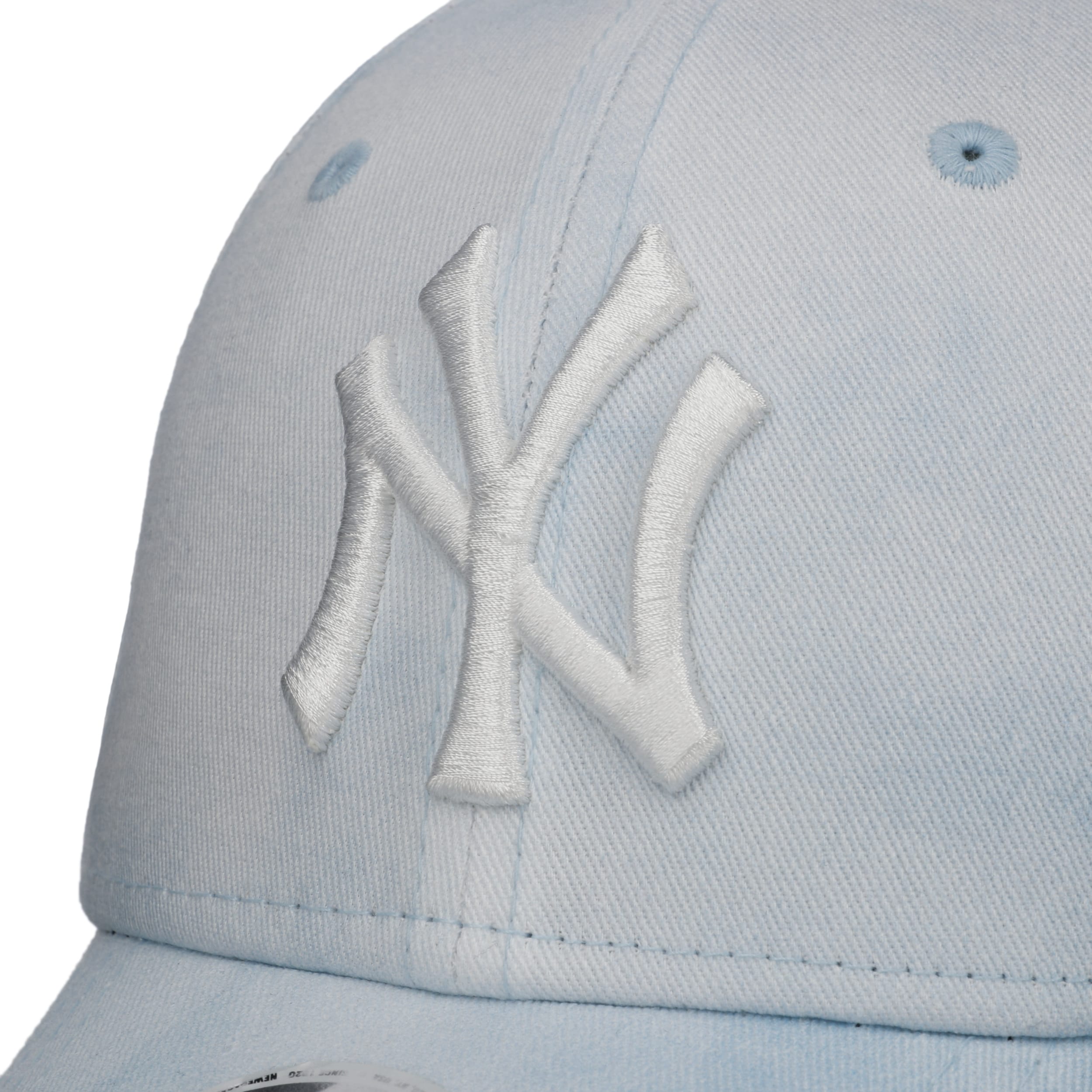 New Era 9Forty NY cap in sky blue cord