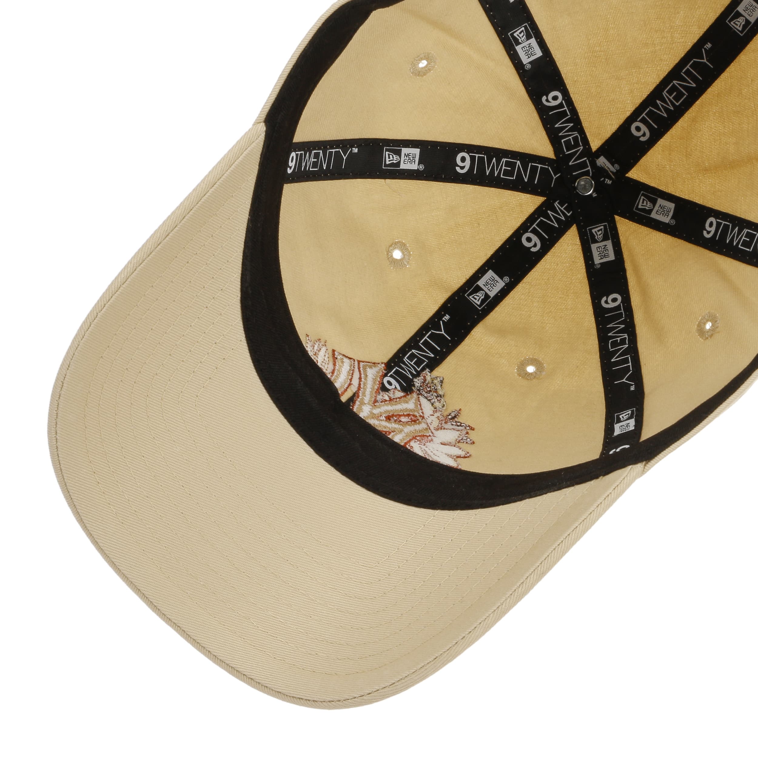 【海外限定】New Era 9TWENTY New York Yankees Floral Beige MLB Floral Visor New York Yankees Open Beige 9TWENTY Cap