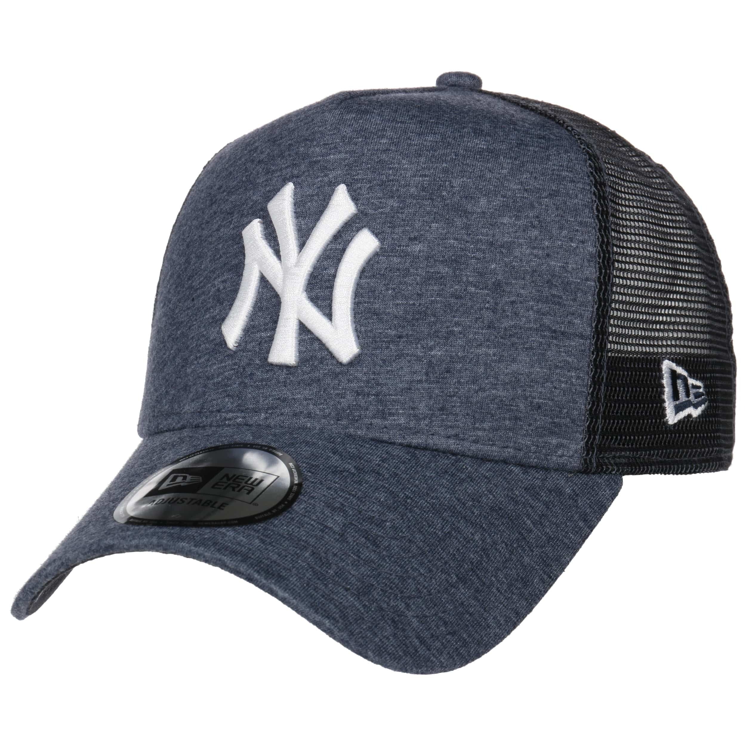 NY Yankees New Era Jersey Grey A-Frame Trucker Cap