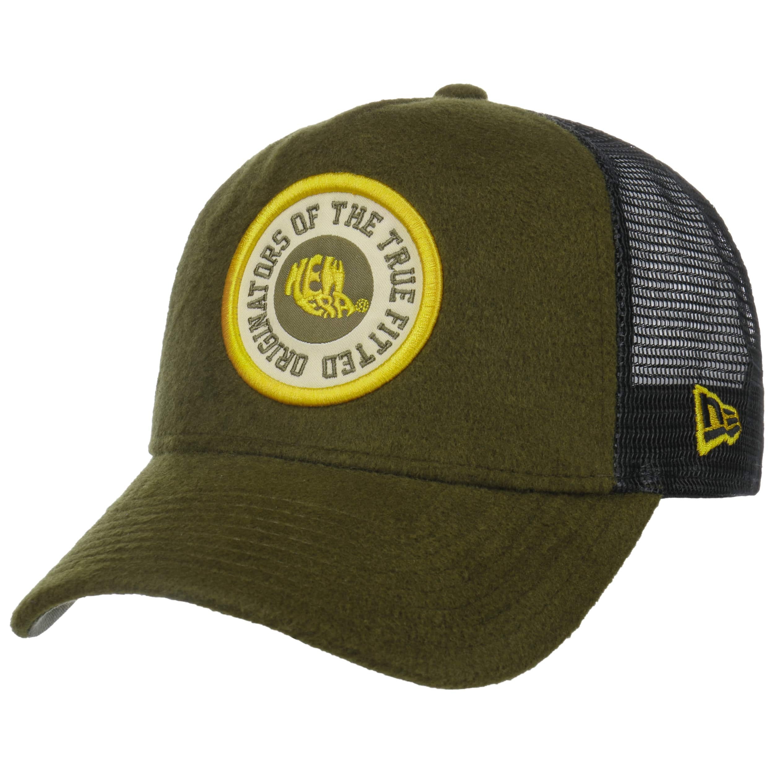 A-Frame Wool Patch Trucker Cap by New Era