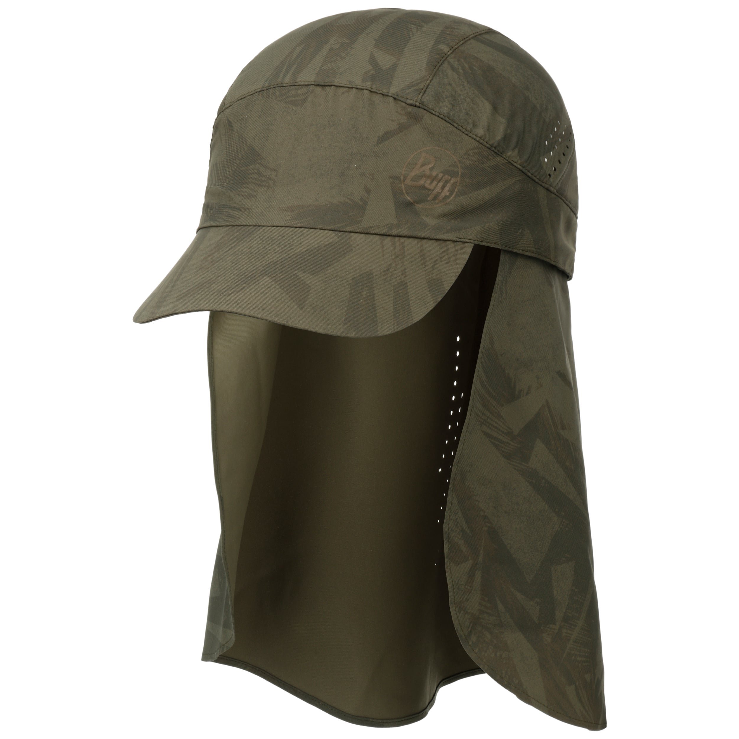 Buff Sahara Cap Unisex Volwassenen - Grijs (Steel Grey) - L - Lichtgewicht Zonbescherming Met Afneembare Nekflap