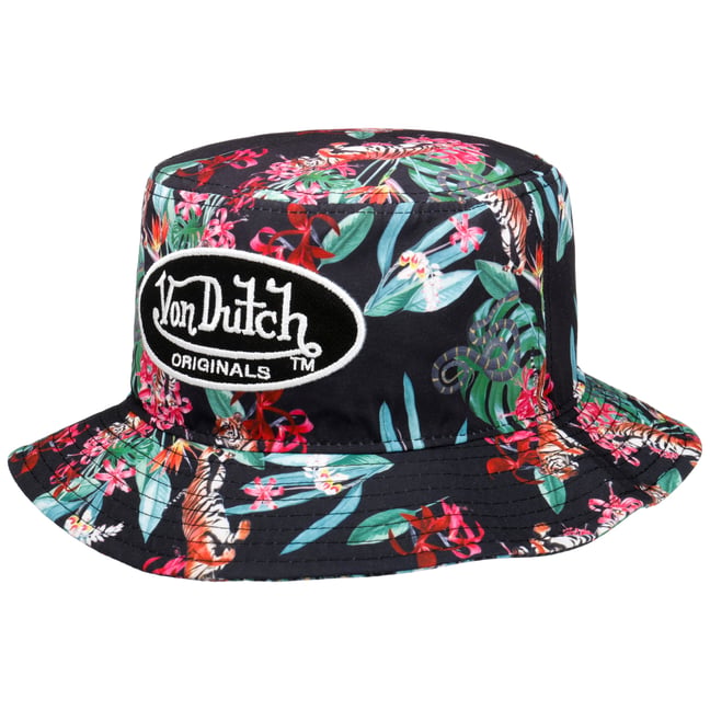 Allover Print Tiger Bucket Cloth Hat by 