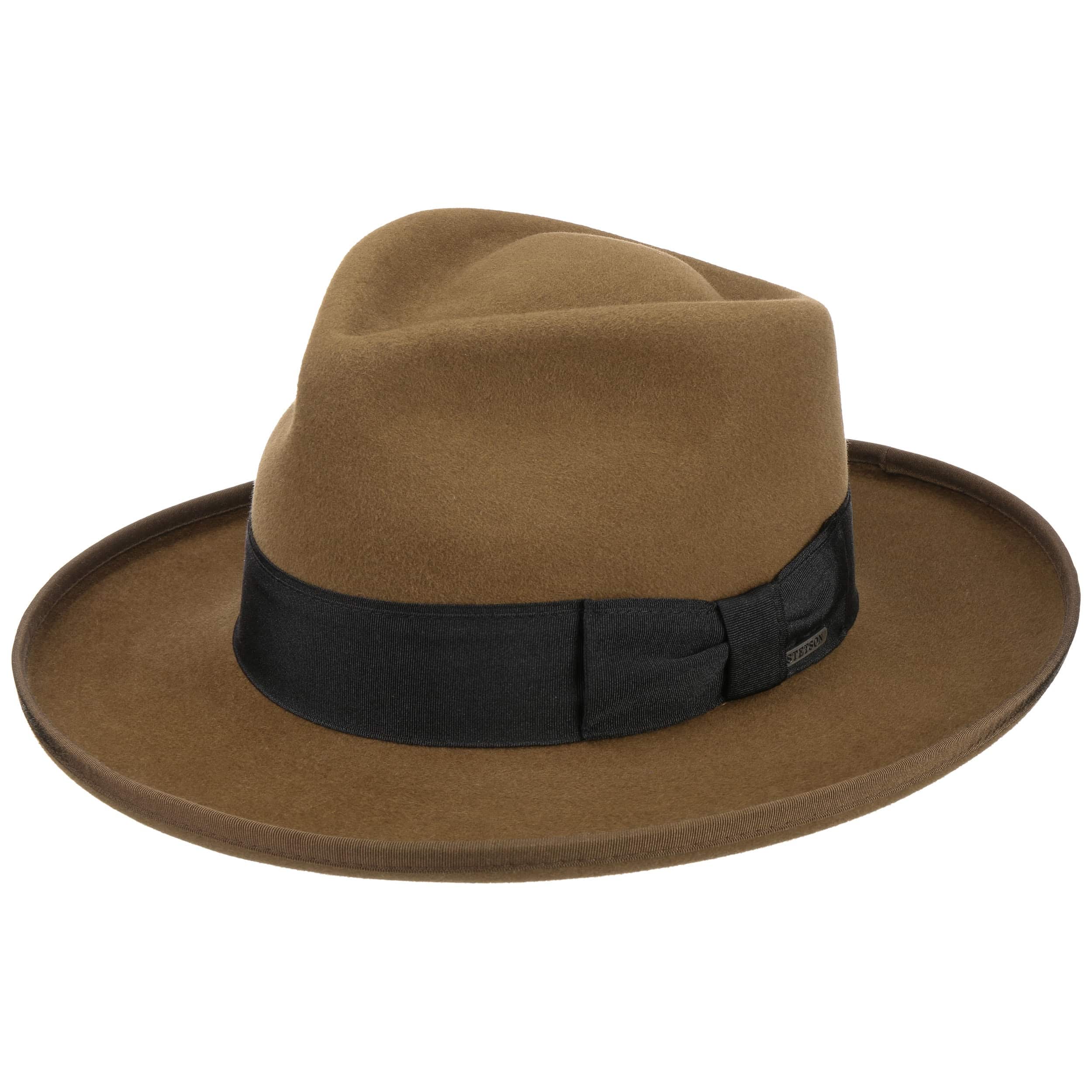 stetson brown felt hat