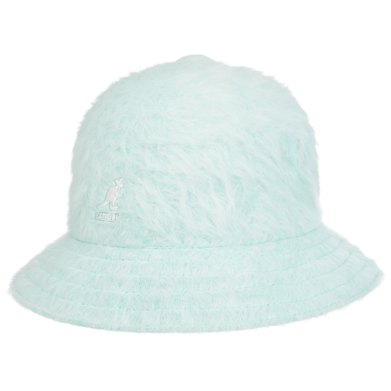 Lahinch Kangol White Fur Bucket Hat Angora Fur Kangol Angora