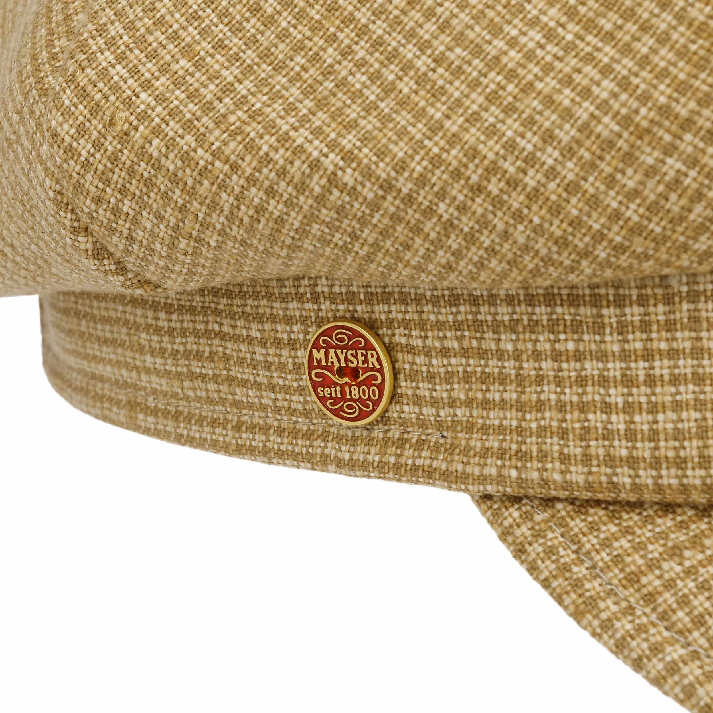 Anja Summer Linen Newsboy Cap by Mayser > Shop Hats, Beanies & Caps