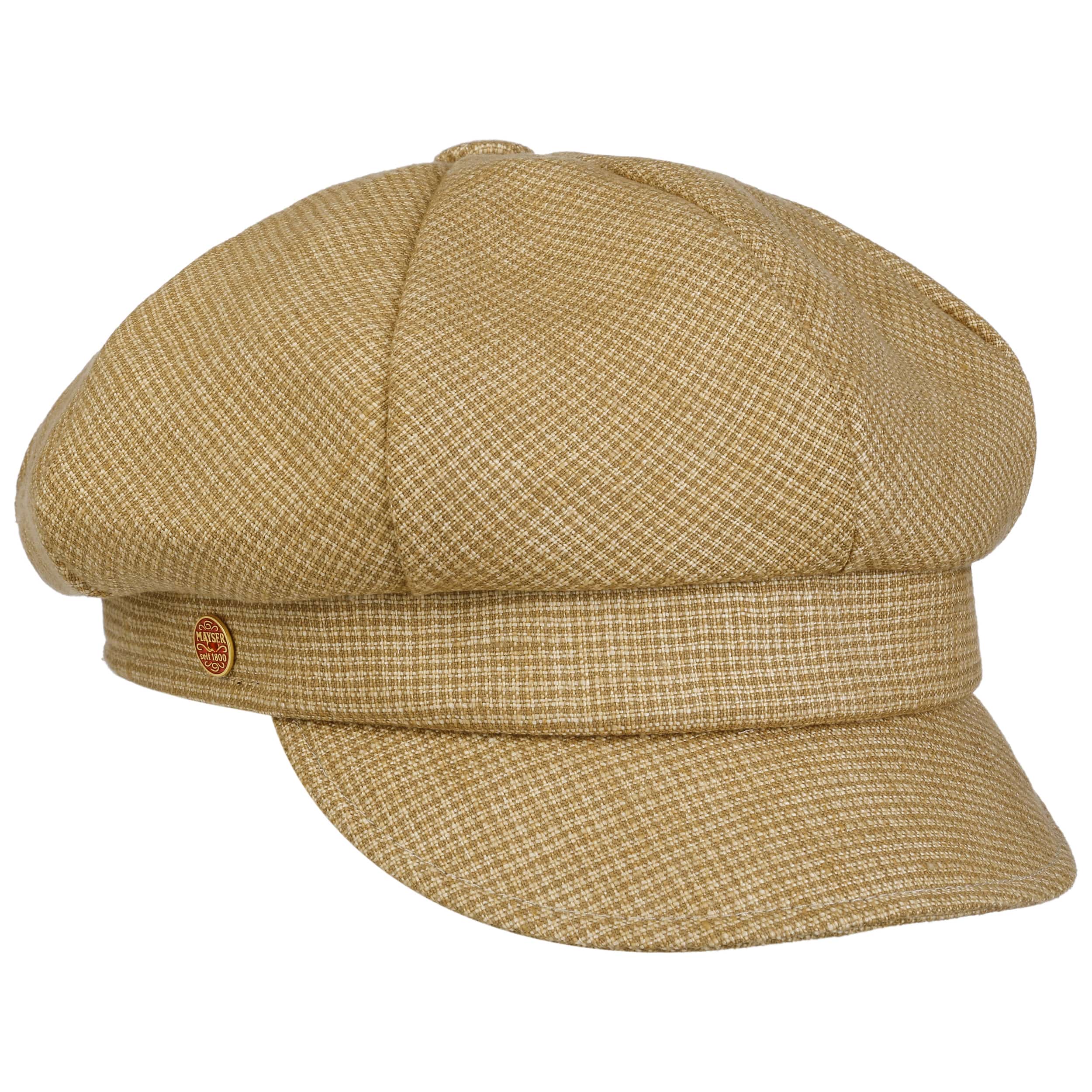 Anja Summer Linen Newsboy Cap by Mayser > Shop Hats, Beanies & Caps