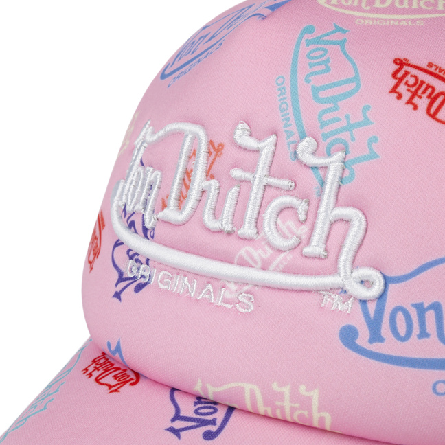 NWT VON DUTCH PINK ALL OVER PRINT MESH outlet TRUCKER CAP HAT