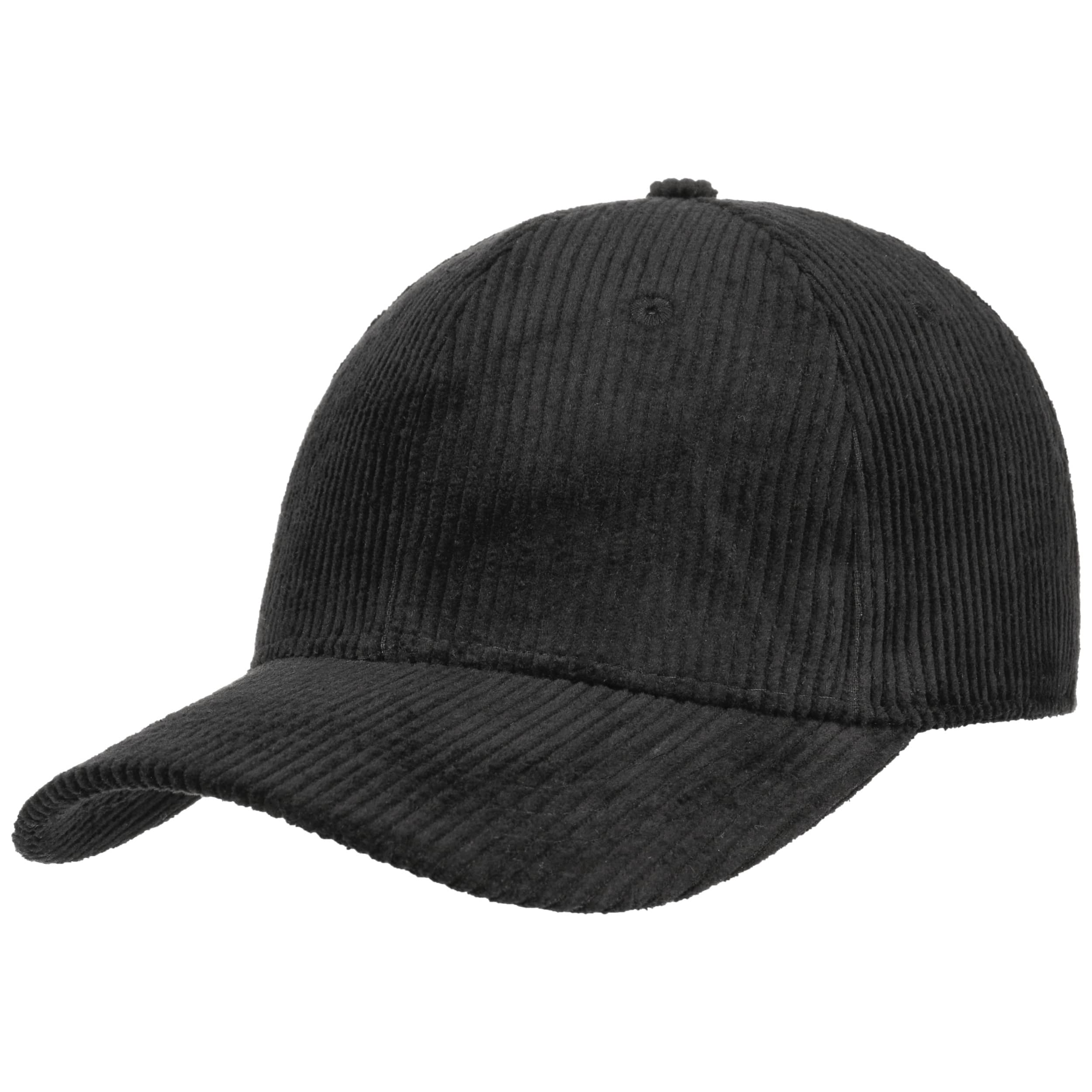 black corduroy cap