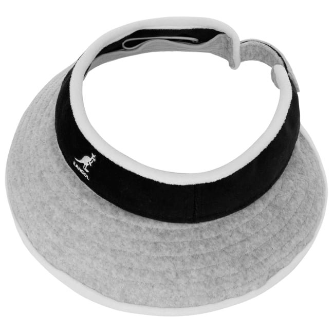Kangol Beach Side Visor-Gray/Black Kangol beach side visor headwear- gray black – KITEKALLE main image 2